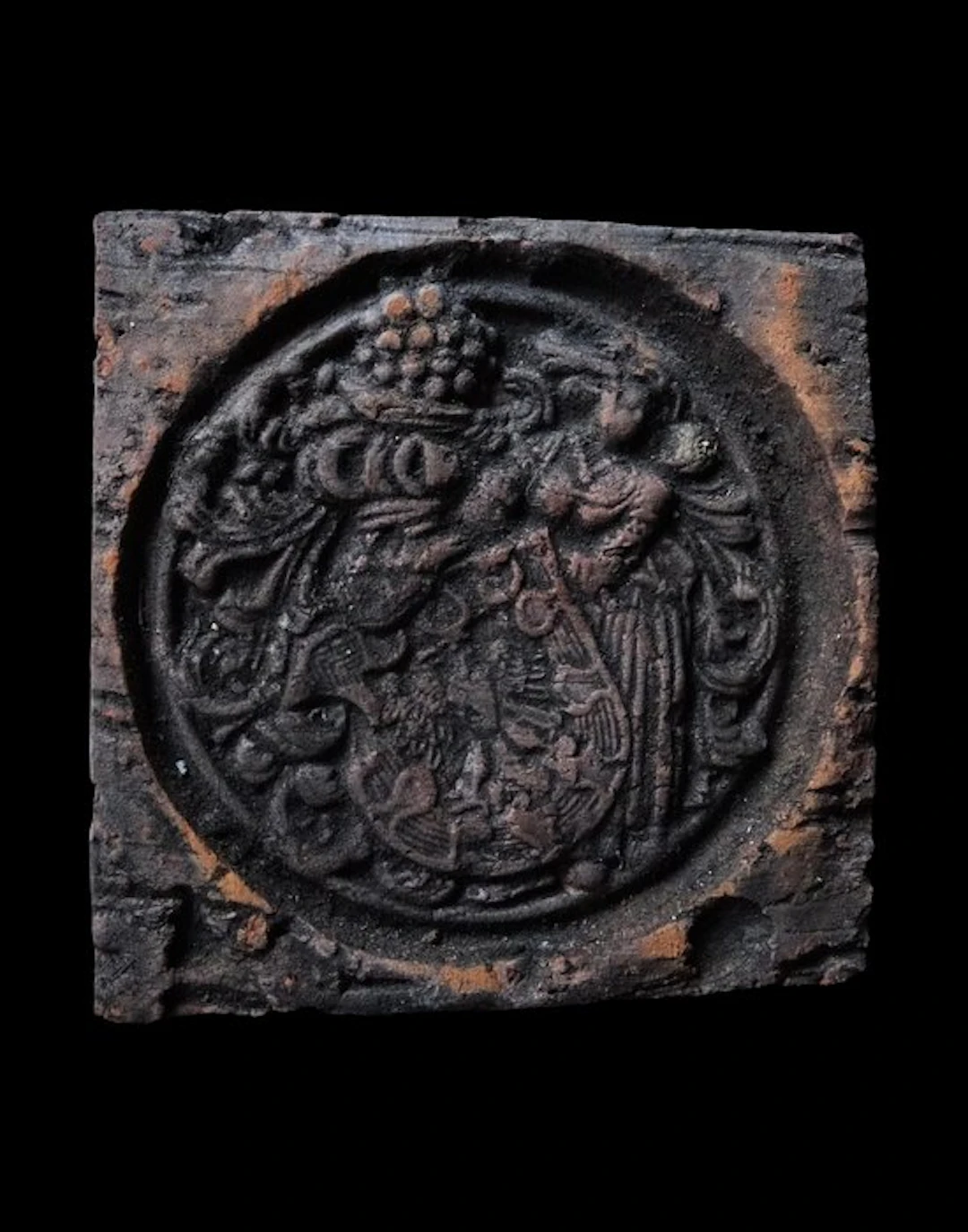 Post-medieval - Renaissance-period tile 16th/17th c