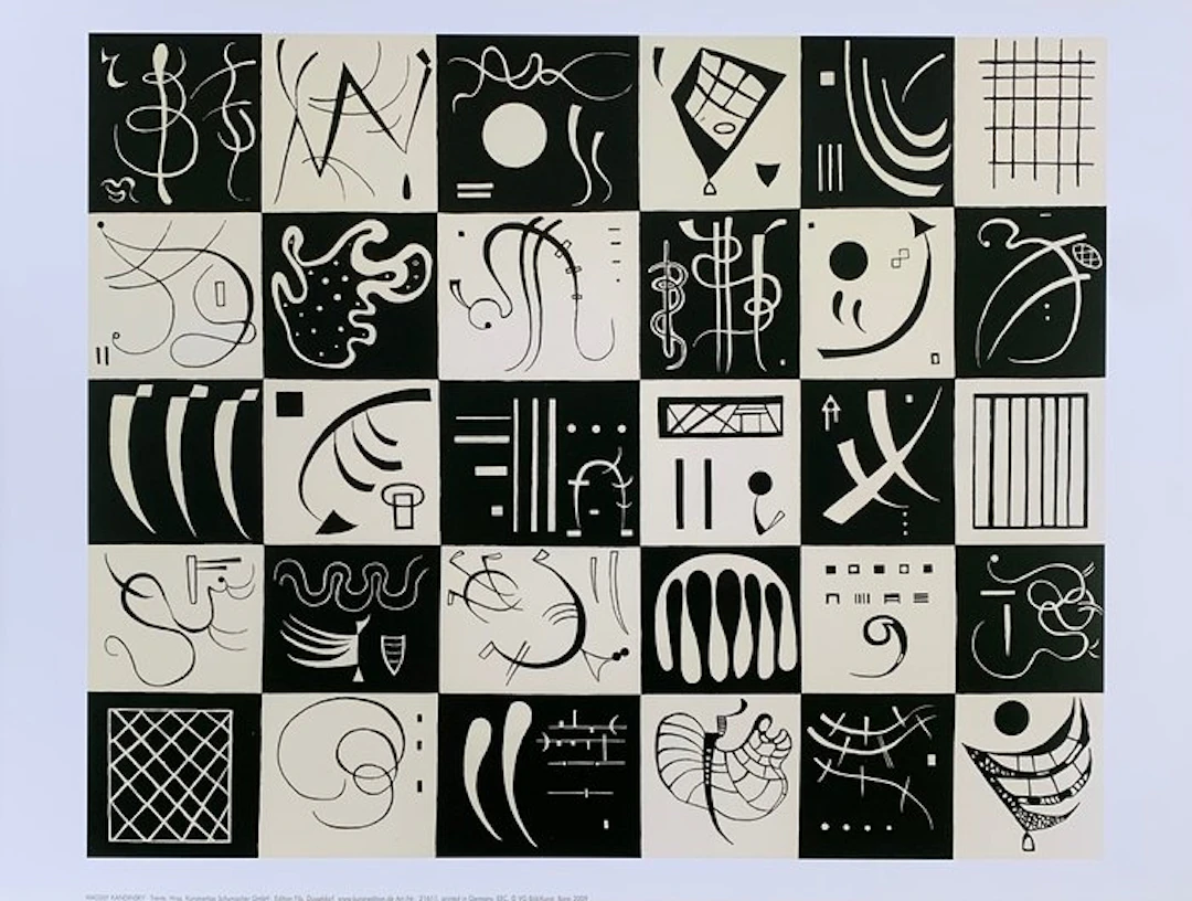 Wassily Kandinsky (1866-1944) - (after) - Trente, 1937 - Artprint - 50 x 70 cm