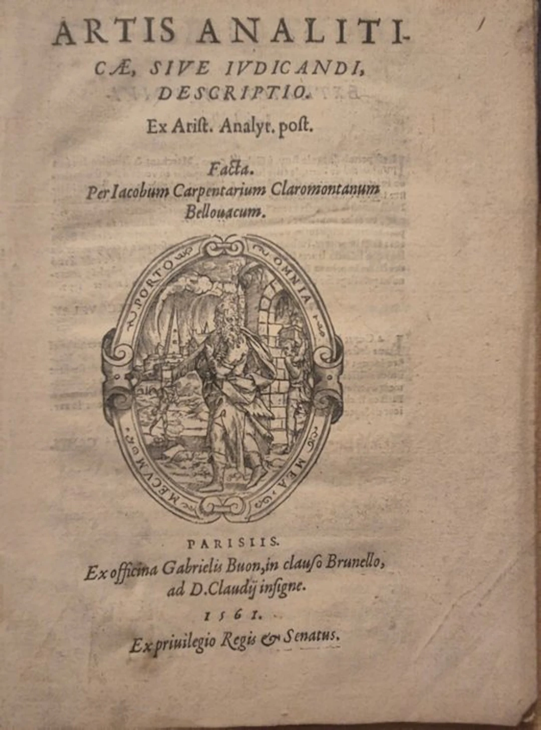 Jacques Charpentier (1521-1574) - Artis Analyticæ sive Iudicandi Descriptio