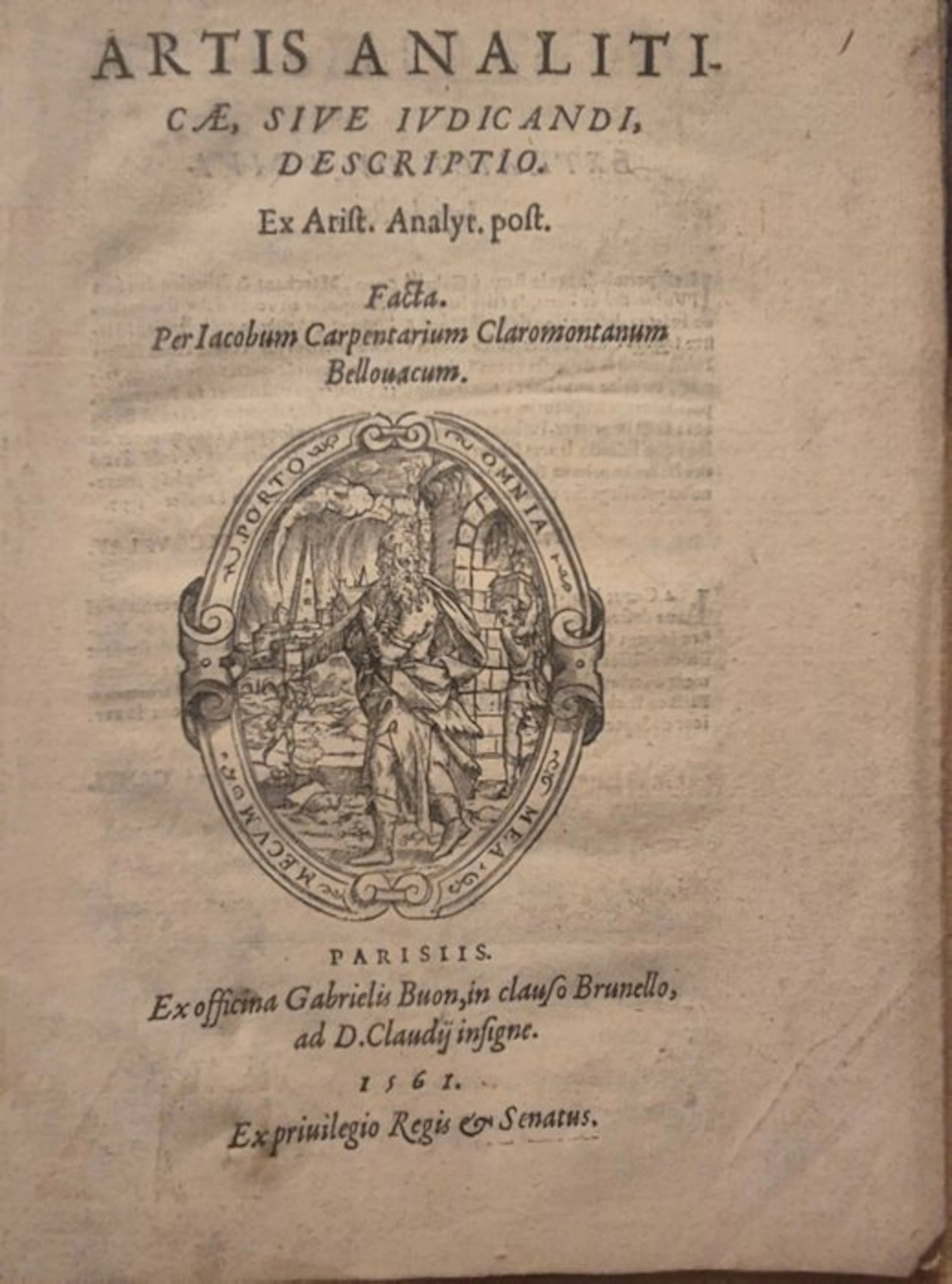 Jacques Charpentier (1521-1574) - Artis Analyticæ sive Iudicandi Descriptio