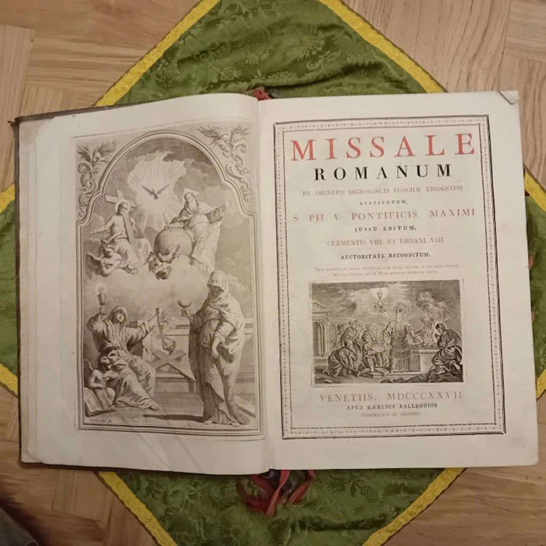 Ballenios venetiis - Missale Romanum - 1825