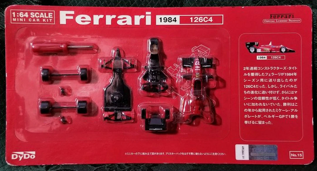 Kyosho 1:64 - Model race car - FERRARI 126C4 N°27 M