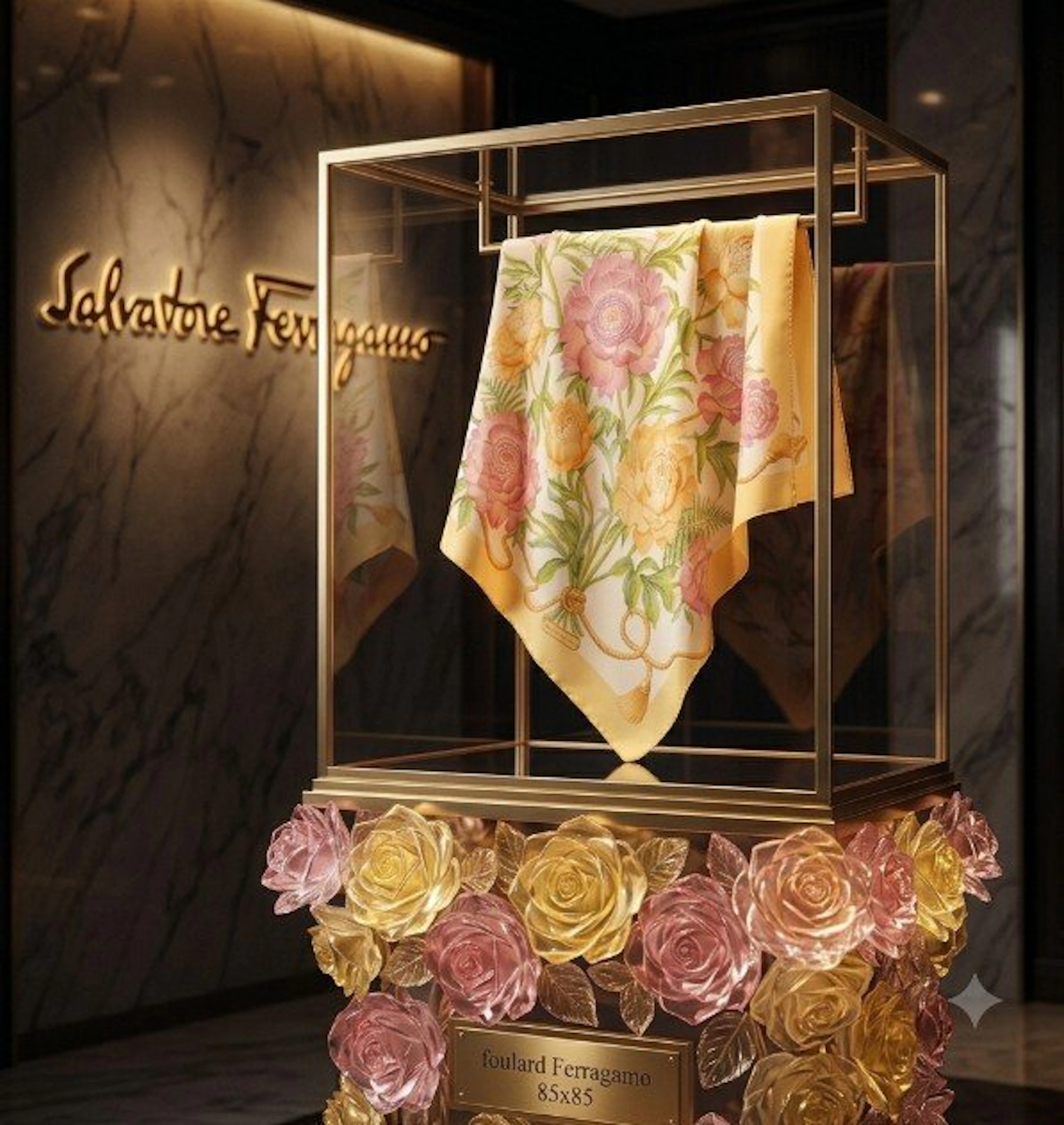 Salvatore Ferragamo - Motivo Floreale - Foulard