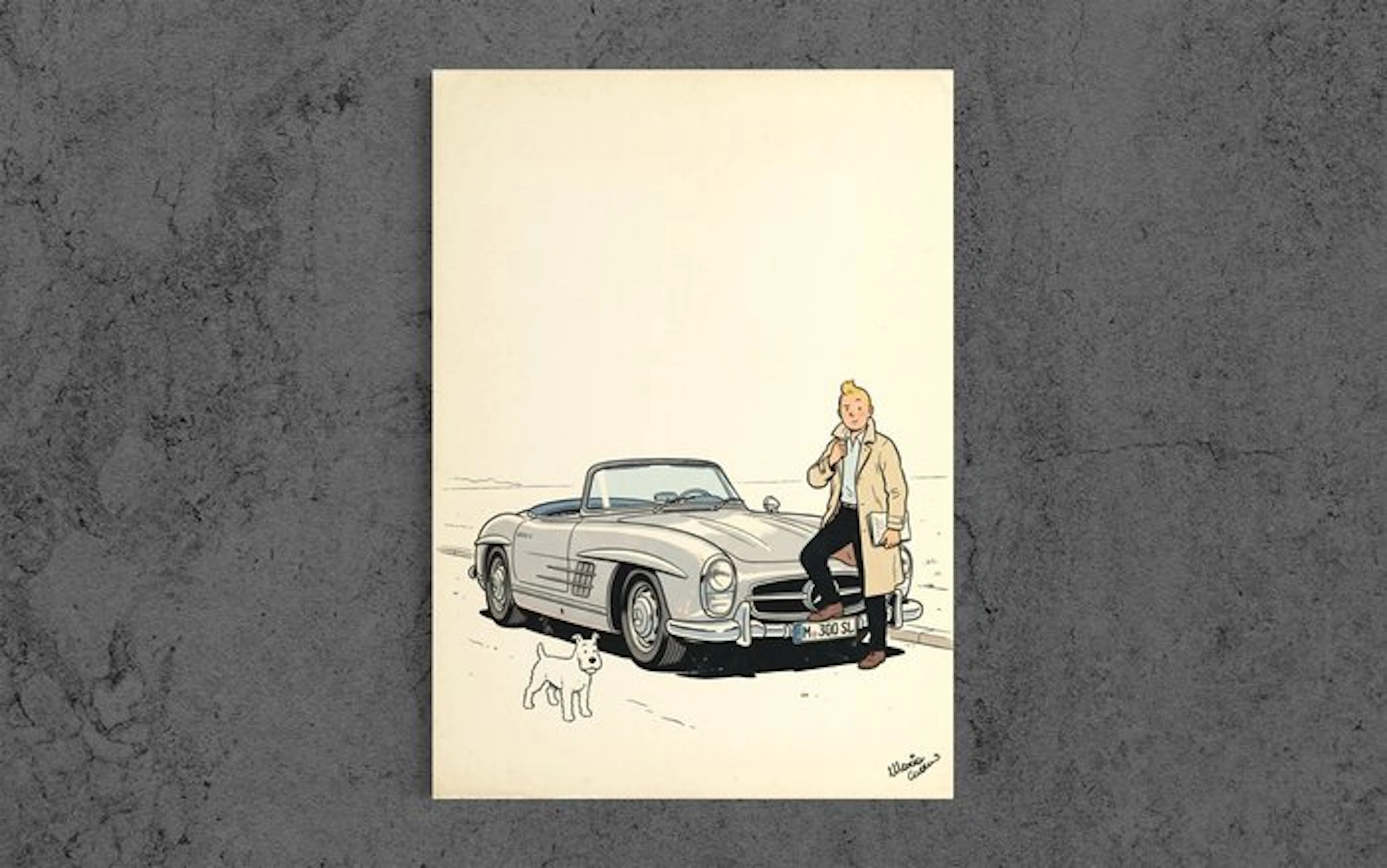 Maria Cuomo - TINTIN'S ROAD TOUR MERCEDES-BENZ 300 SL...
