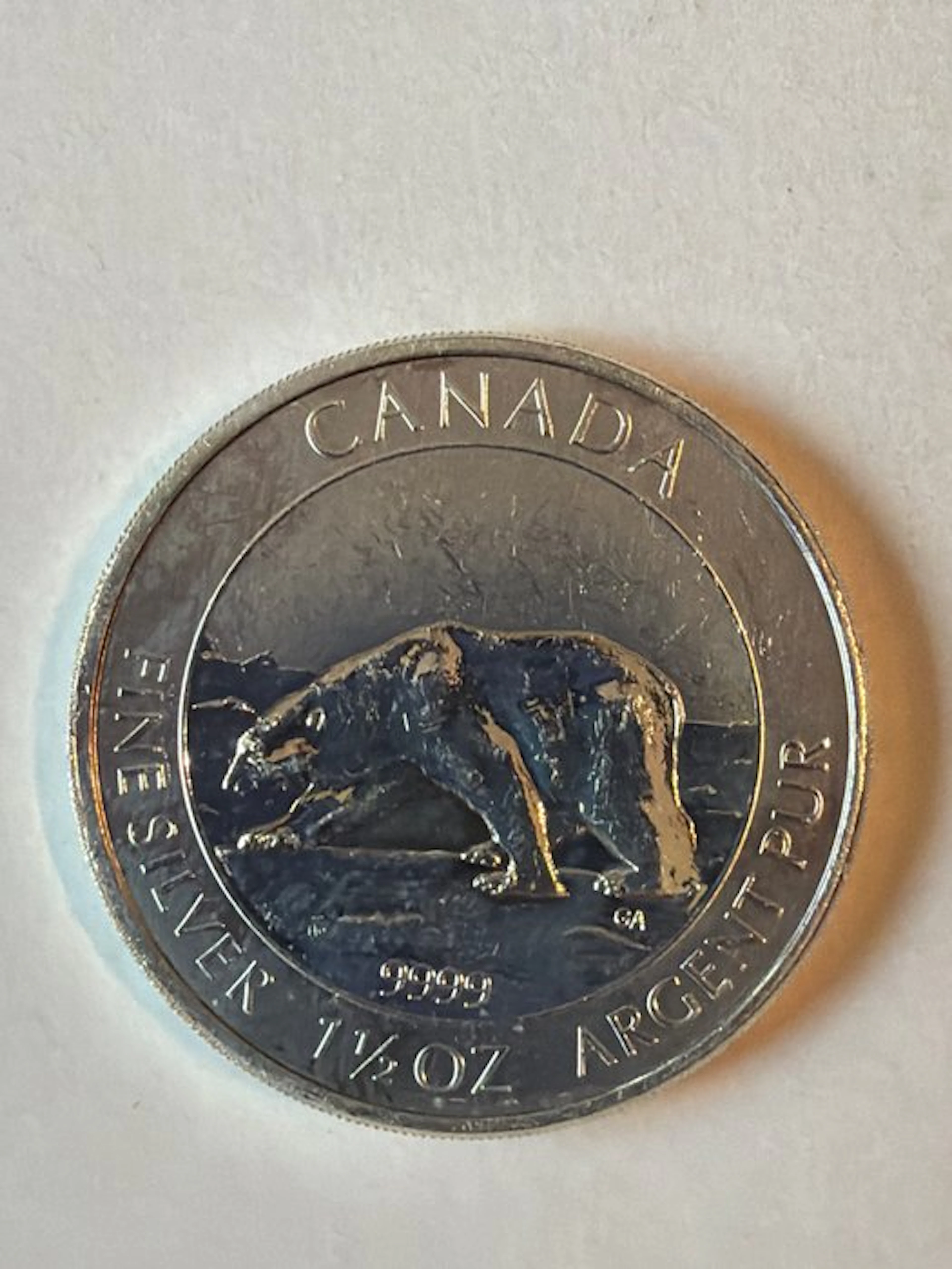 Canada. 8 Dollars 2013 'Polarbär', 1,5 Oz (.999)