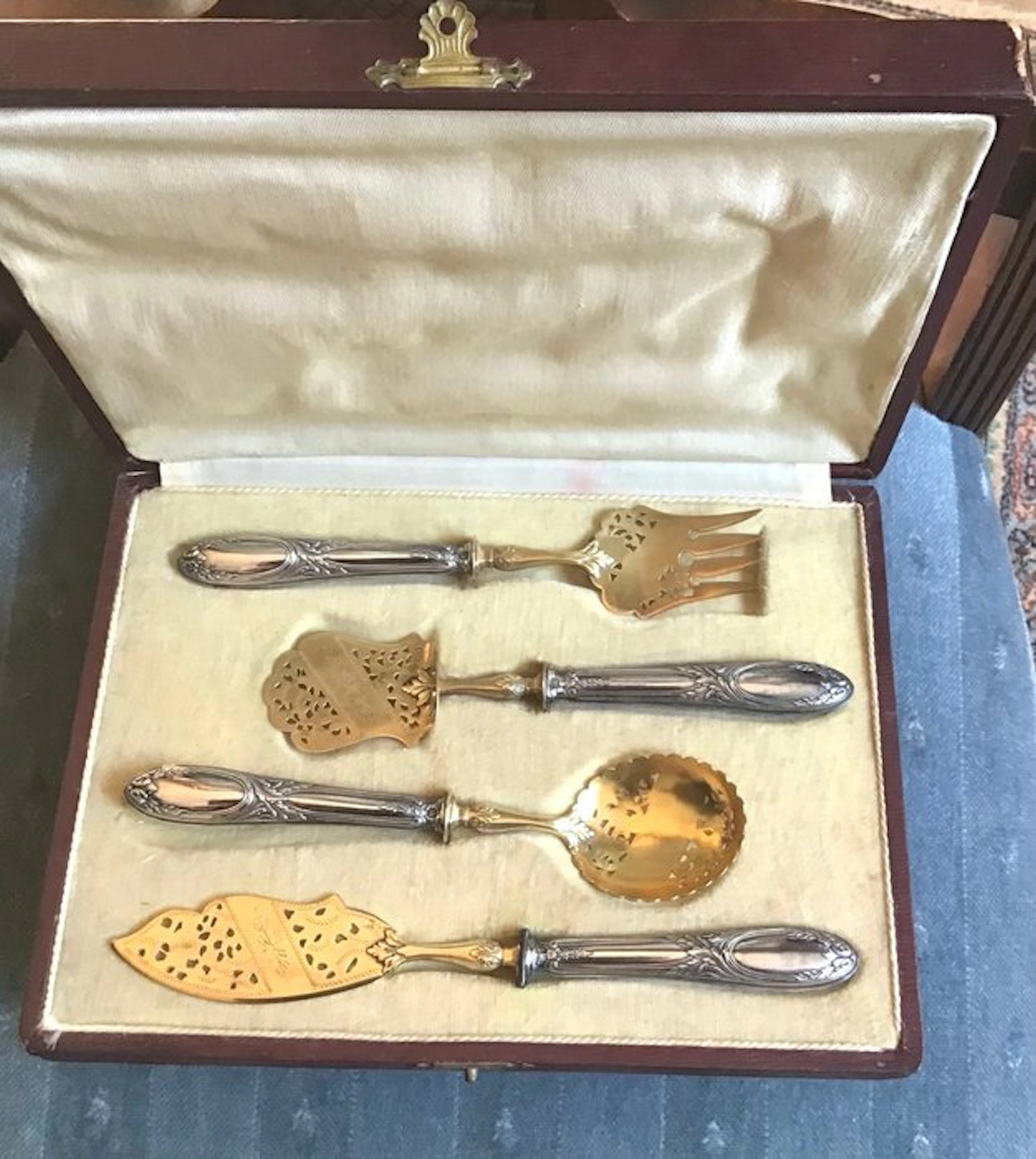 Cutlery set (4) - .950 silver
