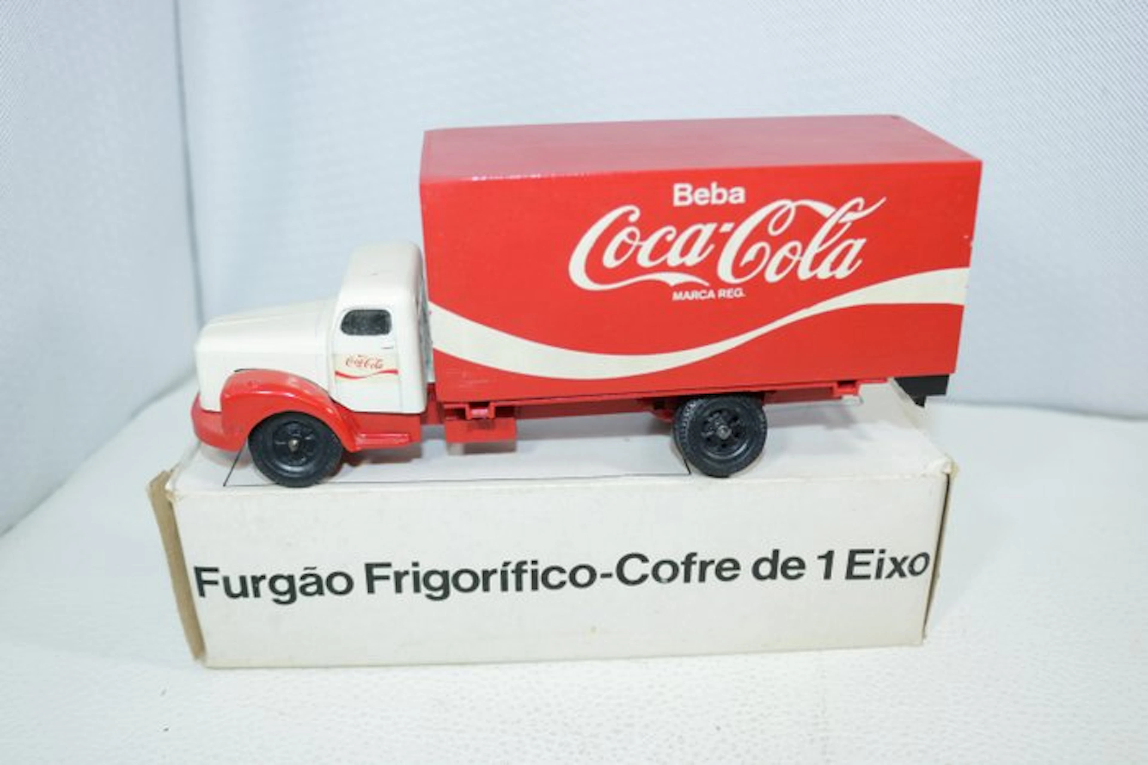 Minibrindes JUE Minimac J-4 Scania Vabis made in Brazil Coca Cola in box SUPERB