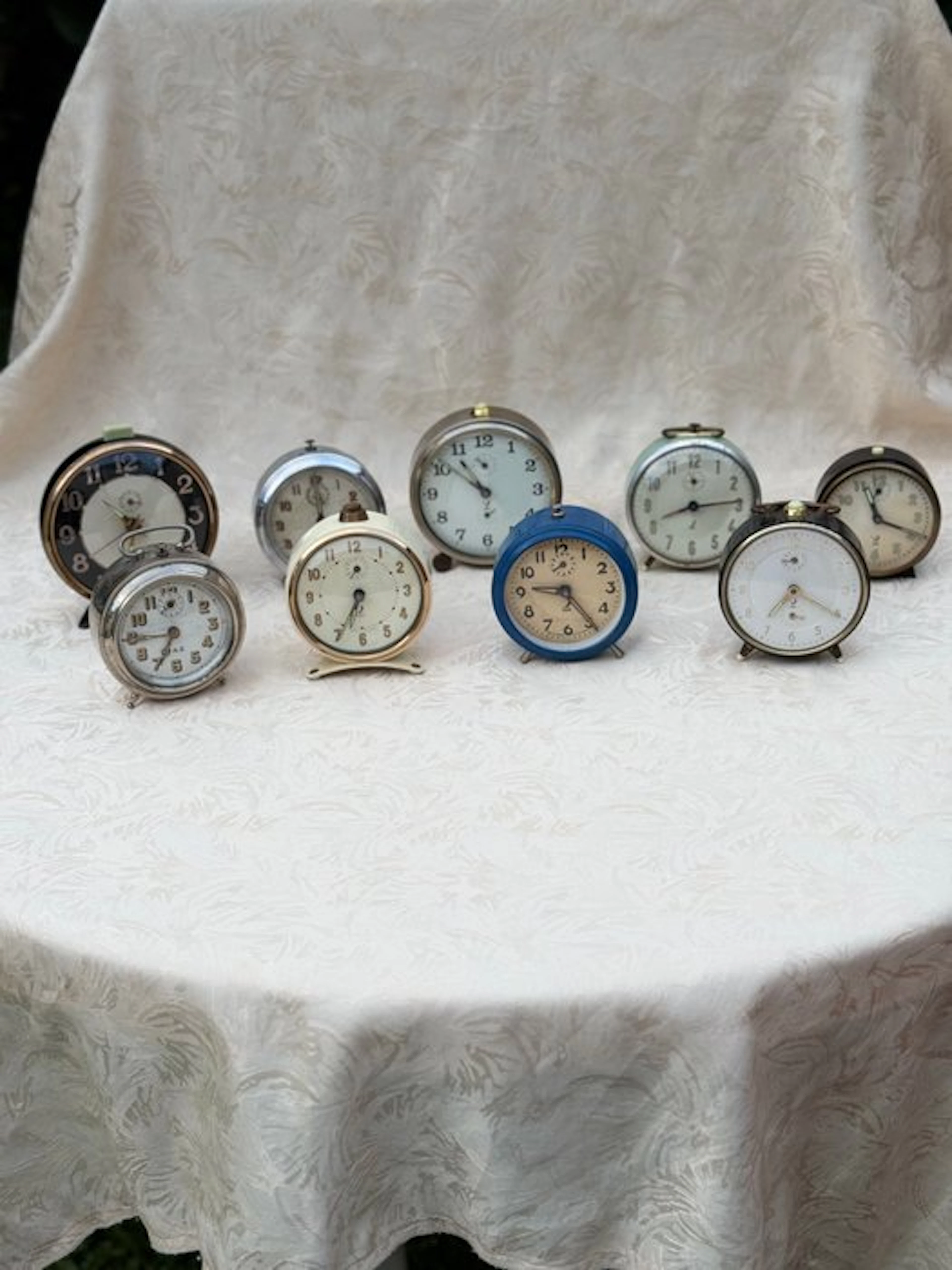 Table clock (9) - Jaz - Metal - 1940-1950, 1950-1960