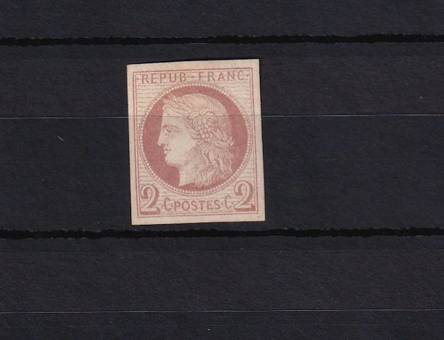 French Colony 1872/1877 - rare signed brown and Baudot...