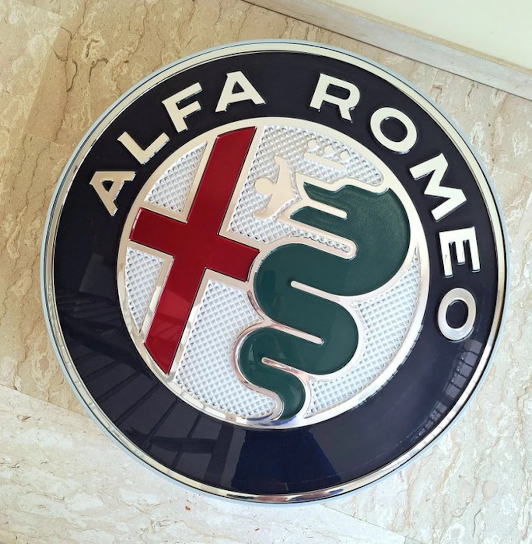 Alfa Romeo - Alfa Romeo sign - Advertising sign - Plastic, Metal
