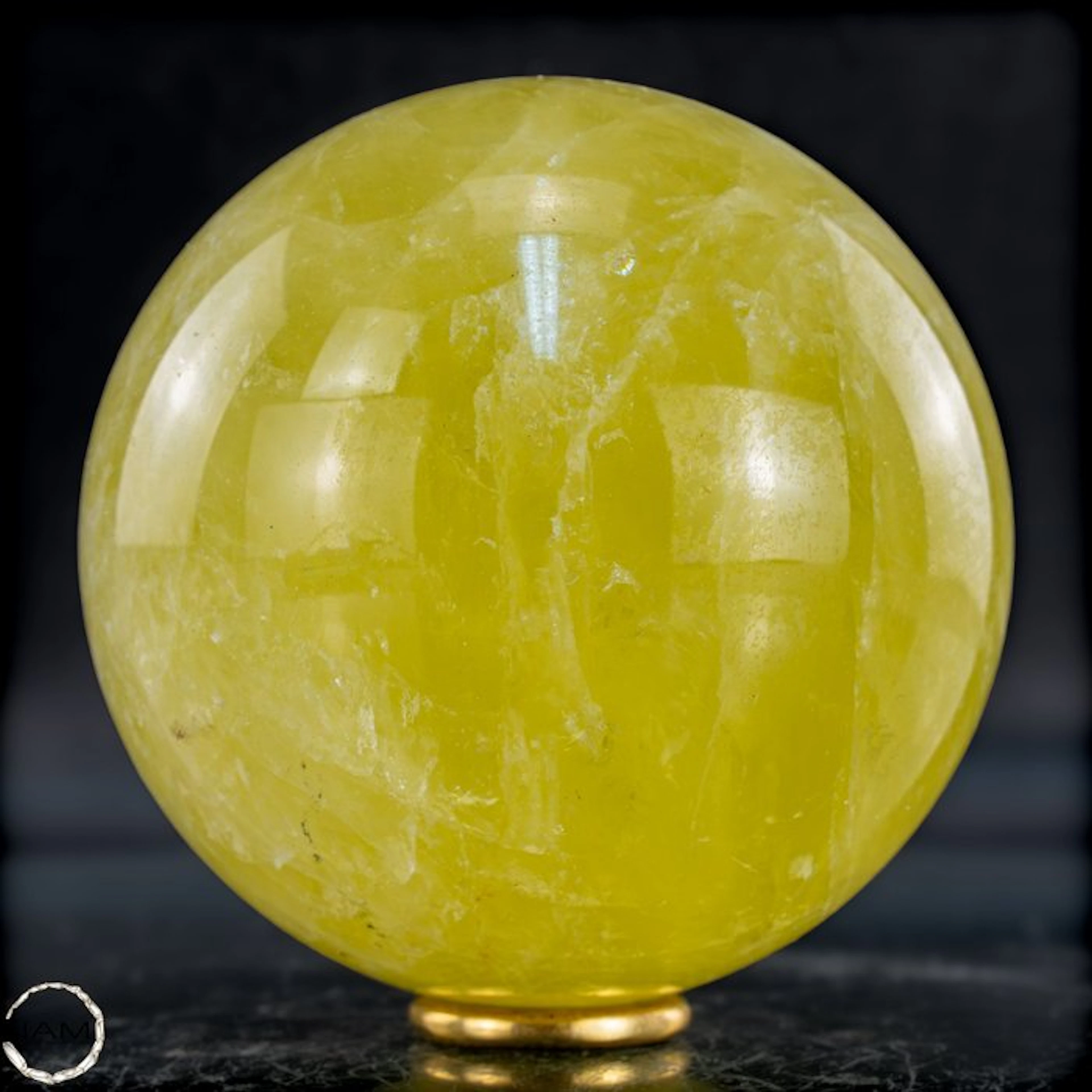 First Quality Citrine Sphere Crystal- 1001.27 g