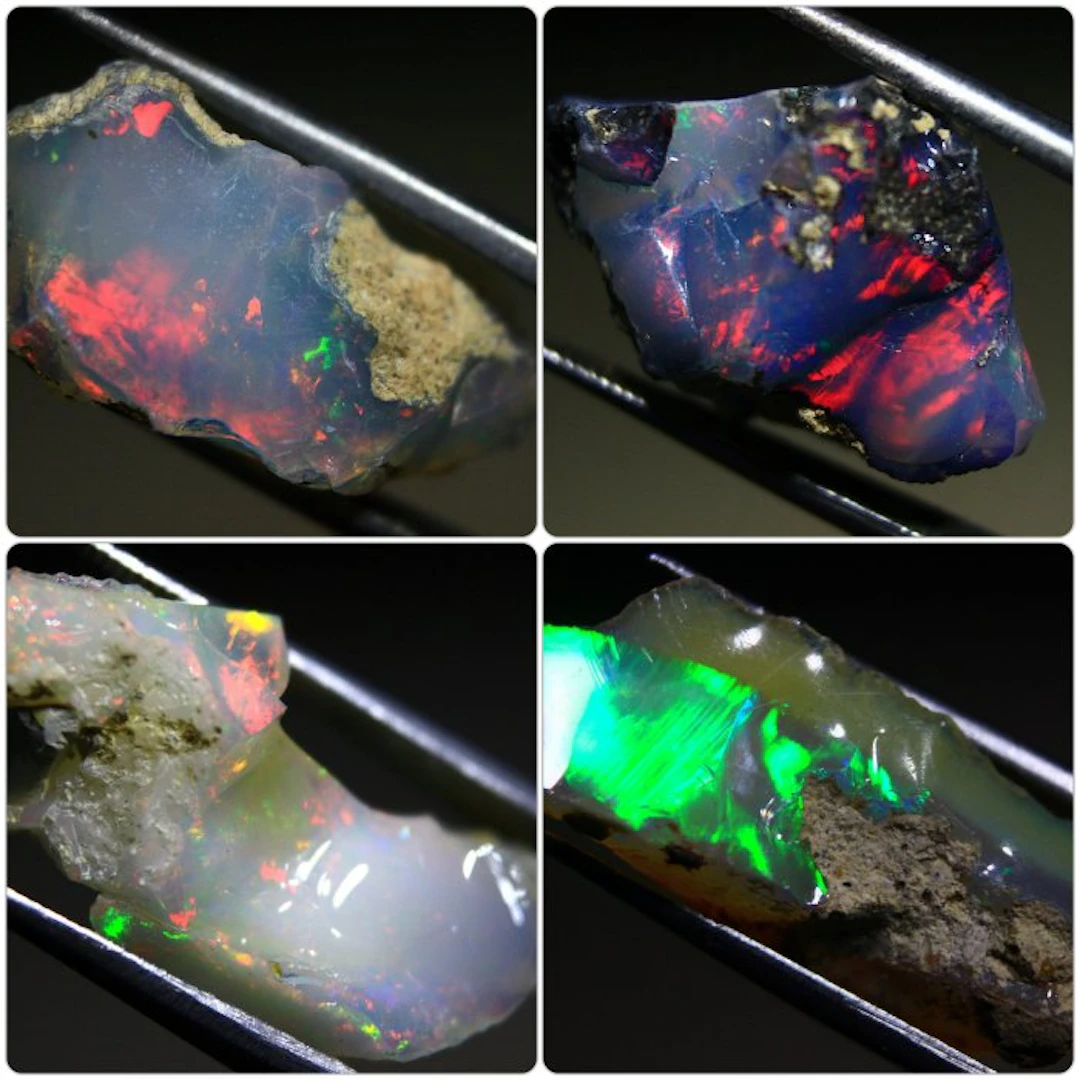 Ct. 42.40 Top Quality Ethiopian Opal - Specimen- 8.48 g - (4)
