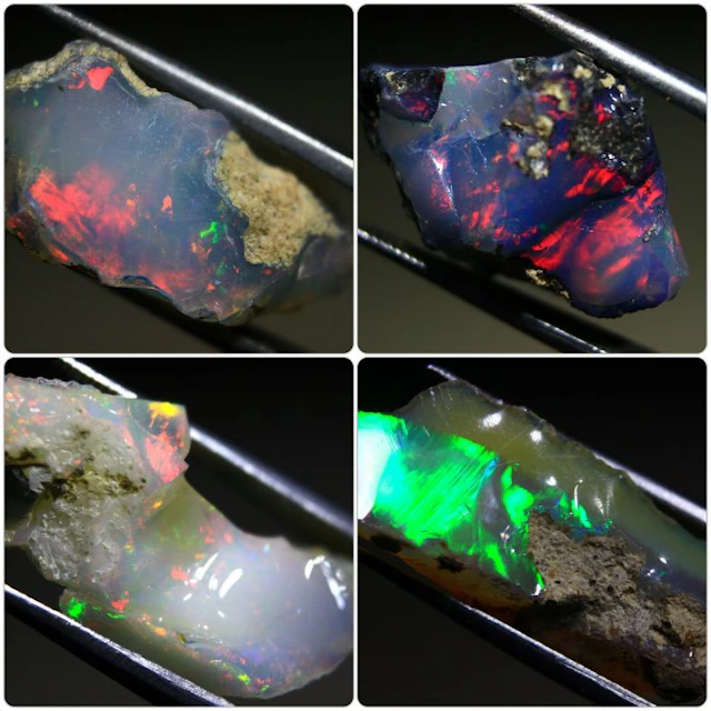 Ct. 42.40 Top Quality Ethiopian Opal - Specimen- 8.48 g - (4)