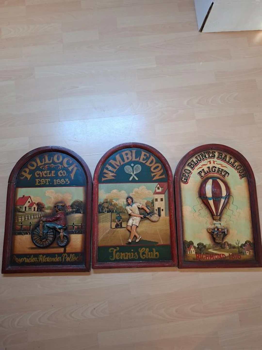 Wooden 3D advertising boards - Vintage wall boards - Sign (3) - Wood