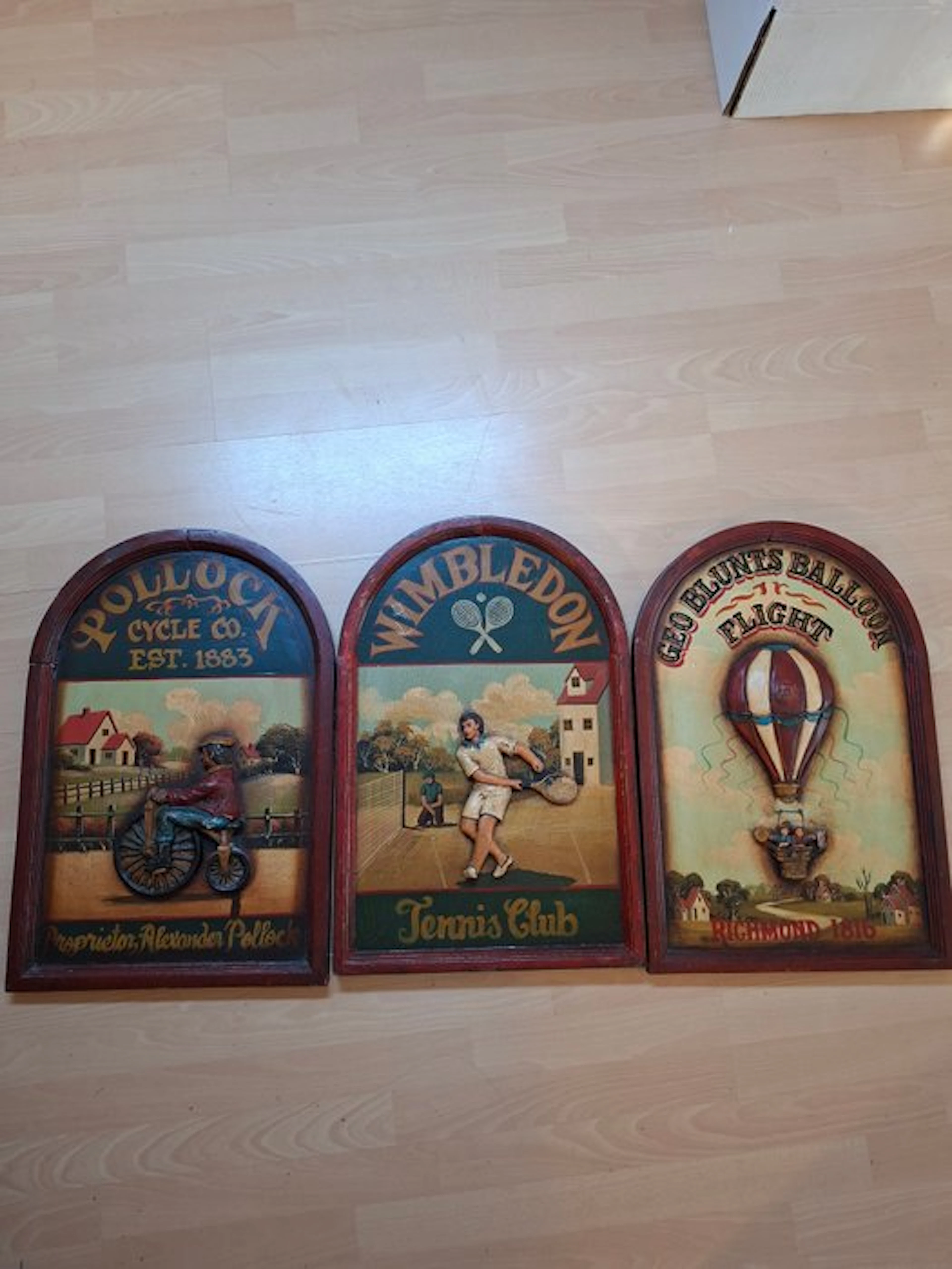 Wooden 3D advertising boards - Vintage wall boards - Sign (3) - Wood