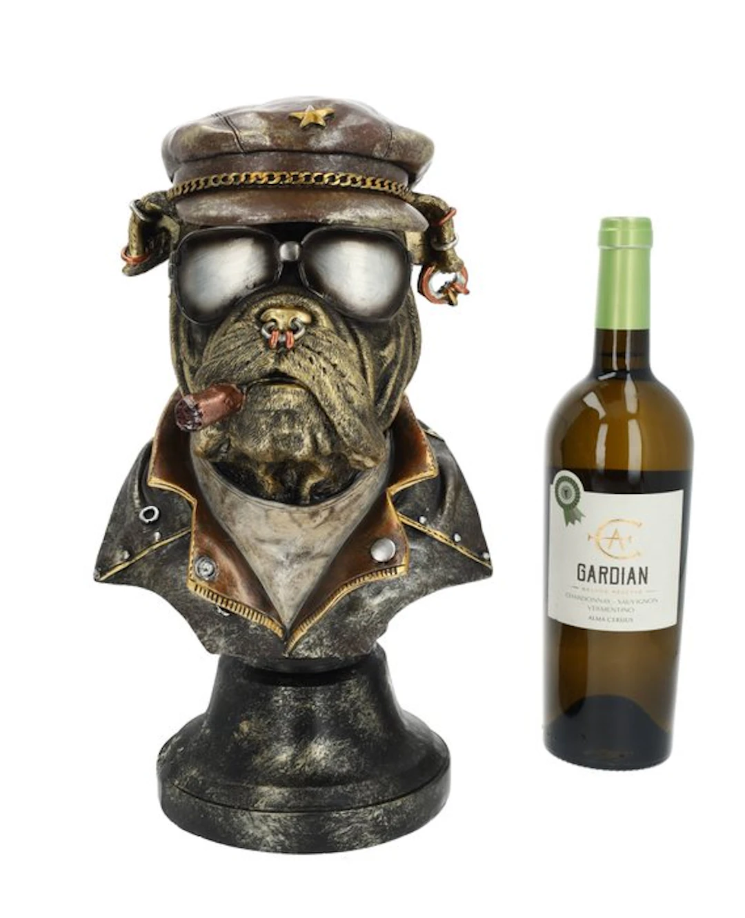 Figurine - Cool bulldog bust - Resin