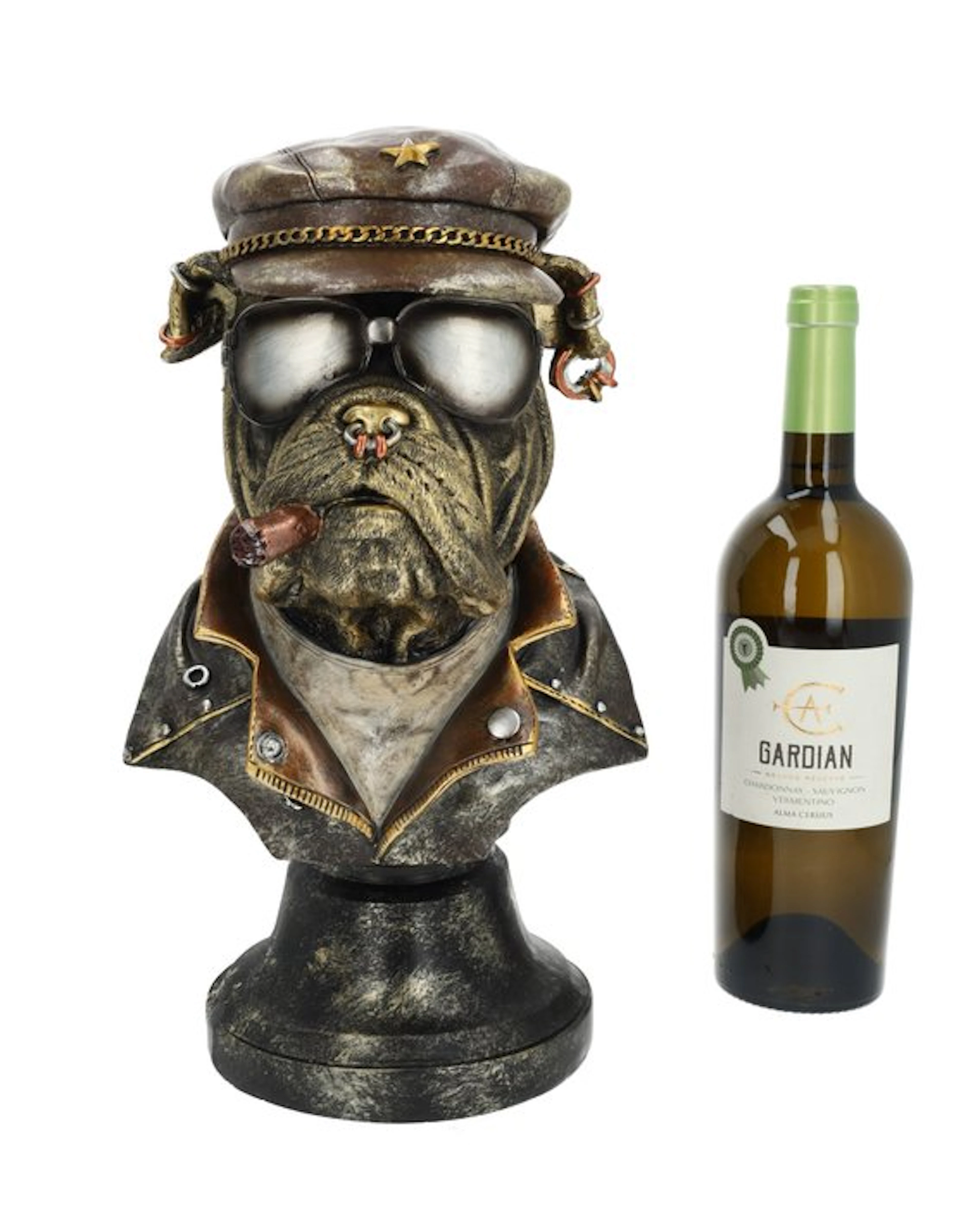 Figurine - Cool bulldog bust - Resin