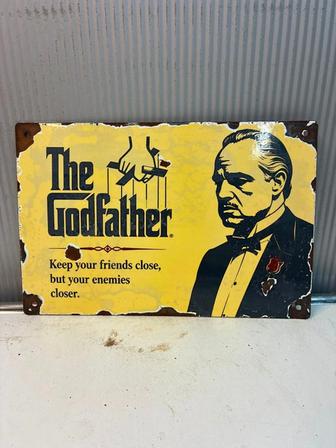 The Godfather – Keep Your Friends Close – Emaille...