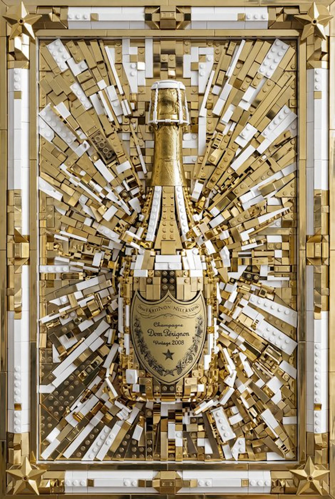 Artxlife - Luxurious Golden Lego Dom Pérignon Explosion