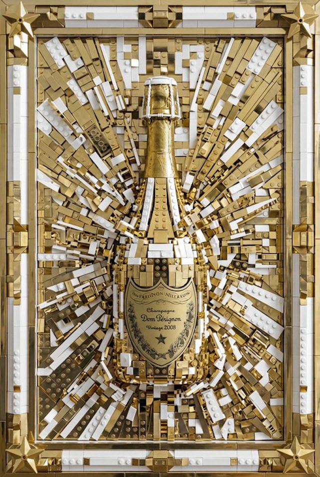 Artxlife - Luxurious Golden Lego Dom Pérignon Explosion