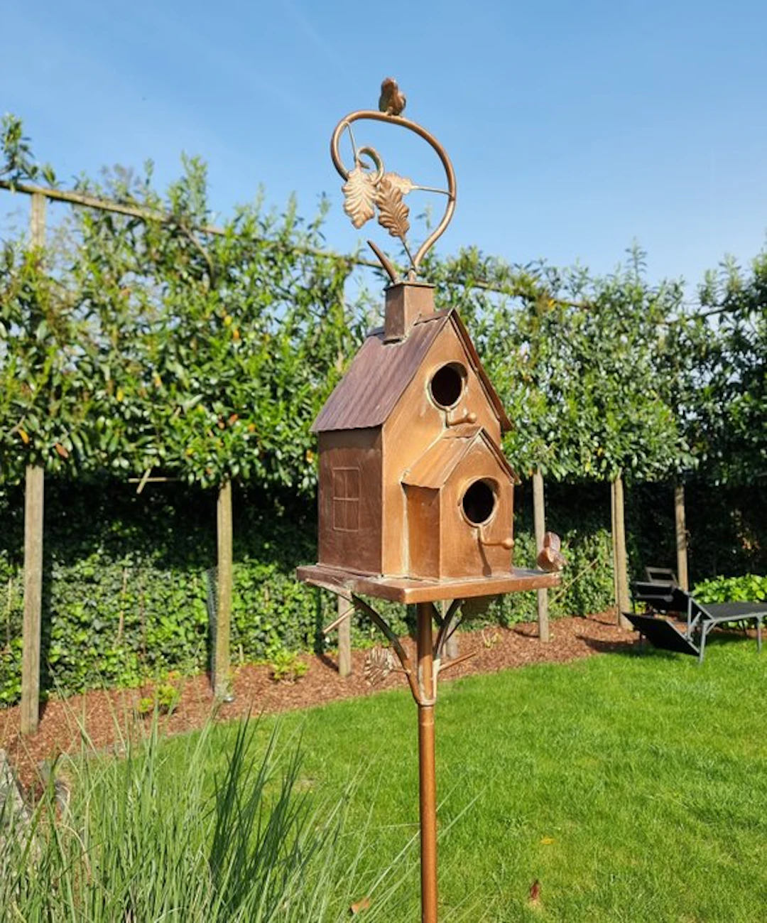 Figurine - BIrdhouse - Iron, Metal
