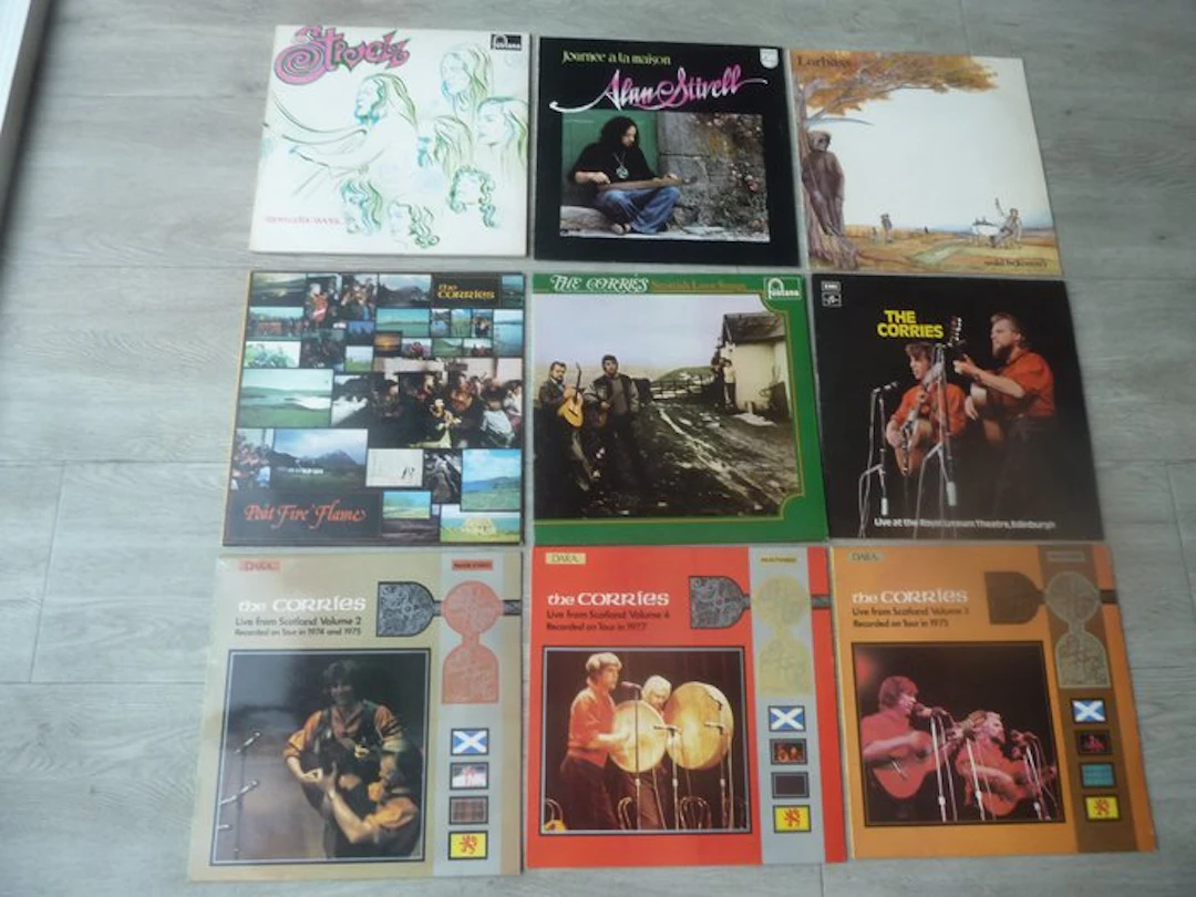 Various Celtic Folk/Rock artists - 9 x LPs feat