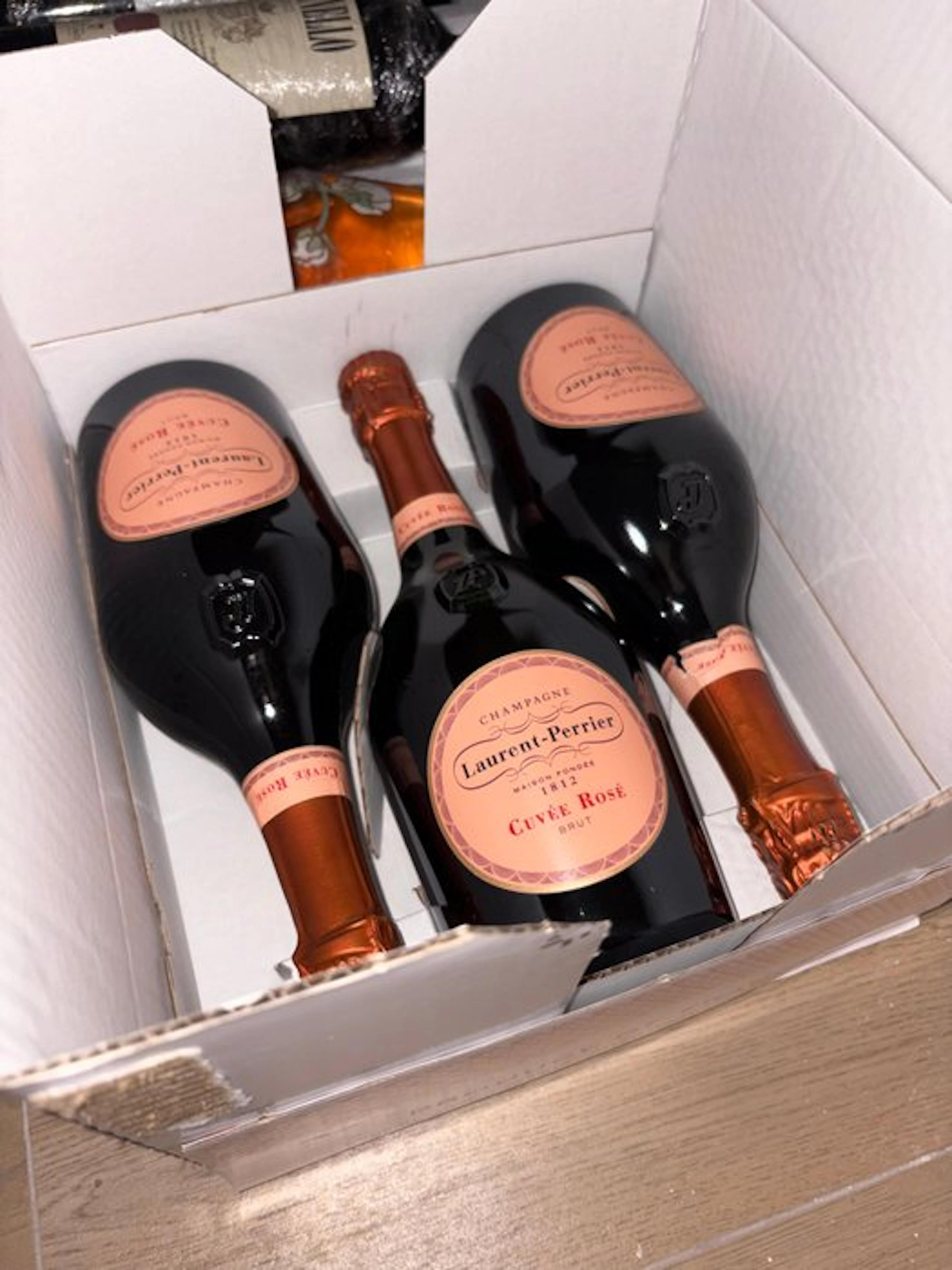 Laurent-Perrier, Cuvée Rosé Brut - Champagne Rosé, Brut - 3 Bottles (0.75L)