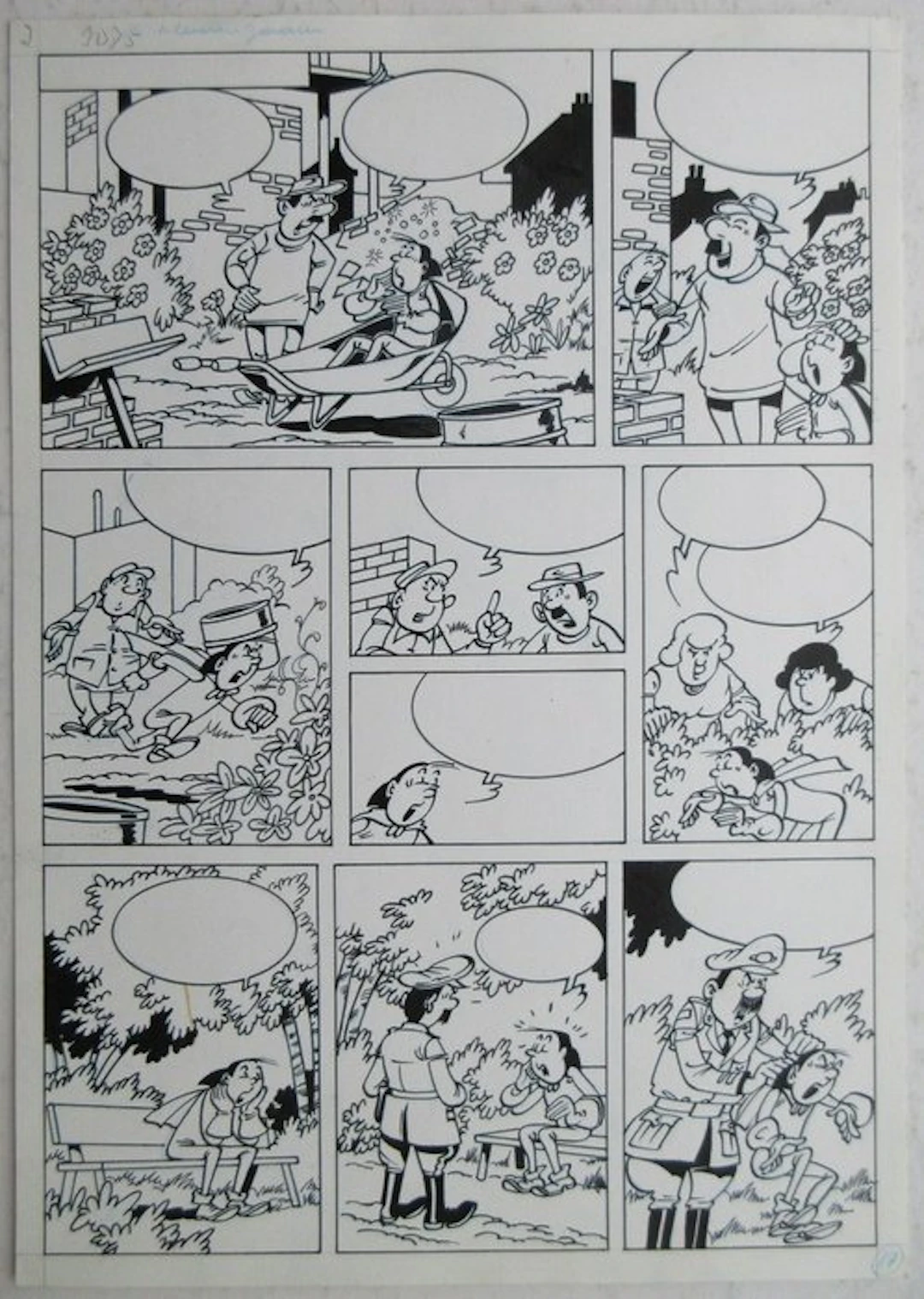 Studio Vandersteen - 1 Original page - Jerom - De kleurenzaaier p. 17