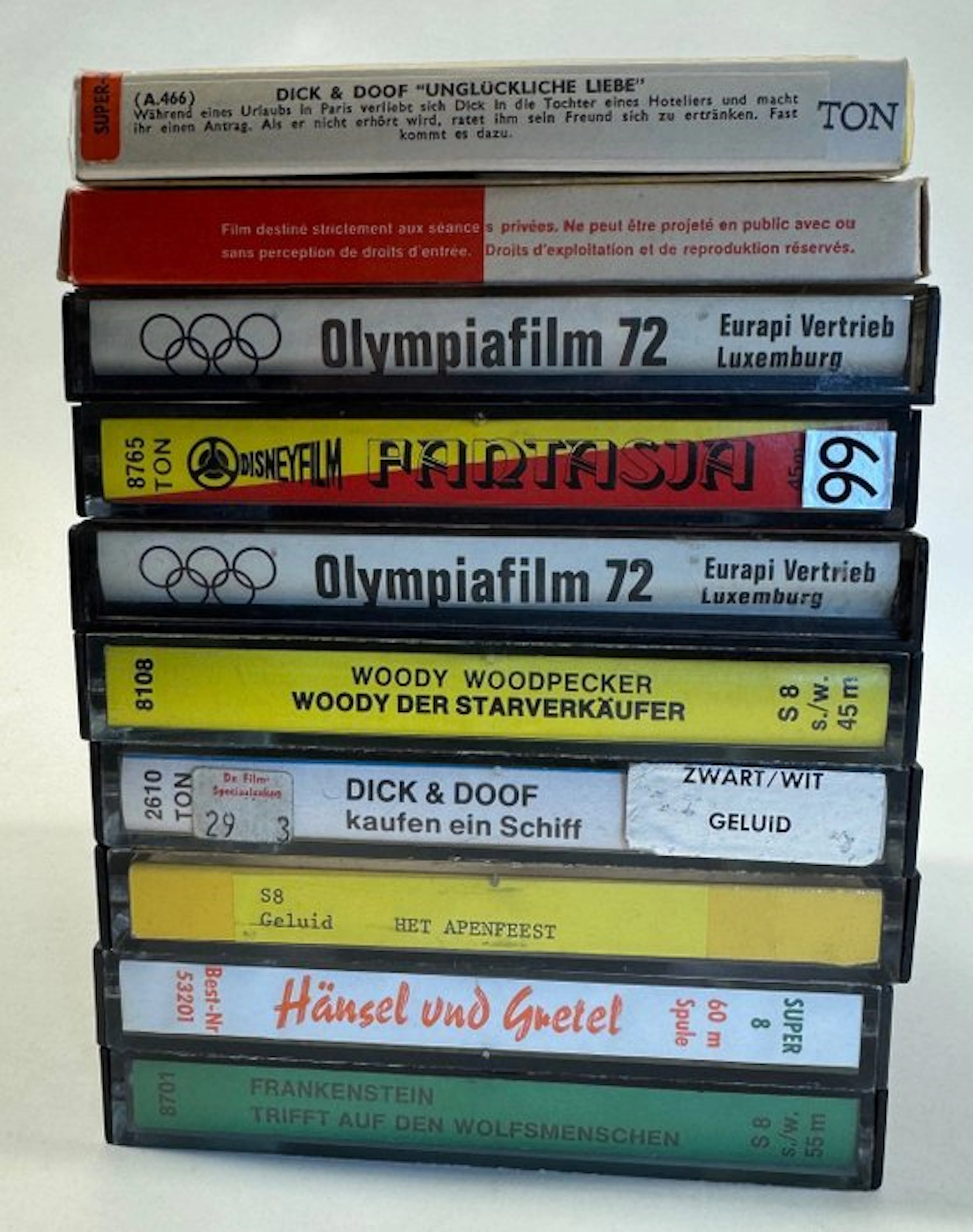 Various 10 pieces Movie 8 mm