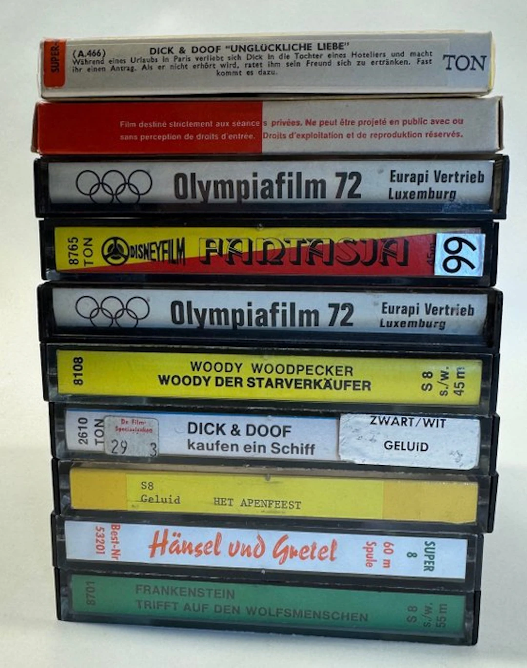 Various 10 pieces Movie 8 mm