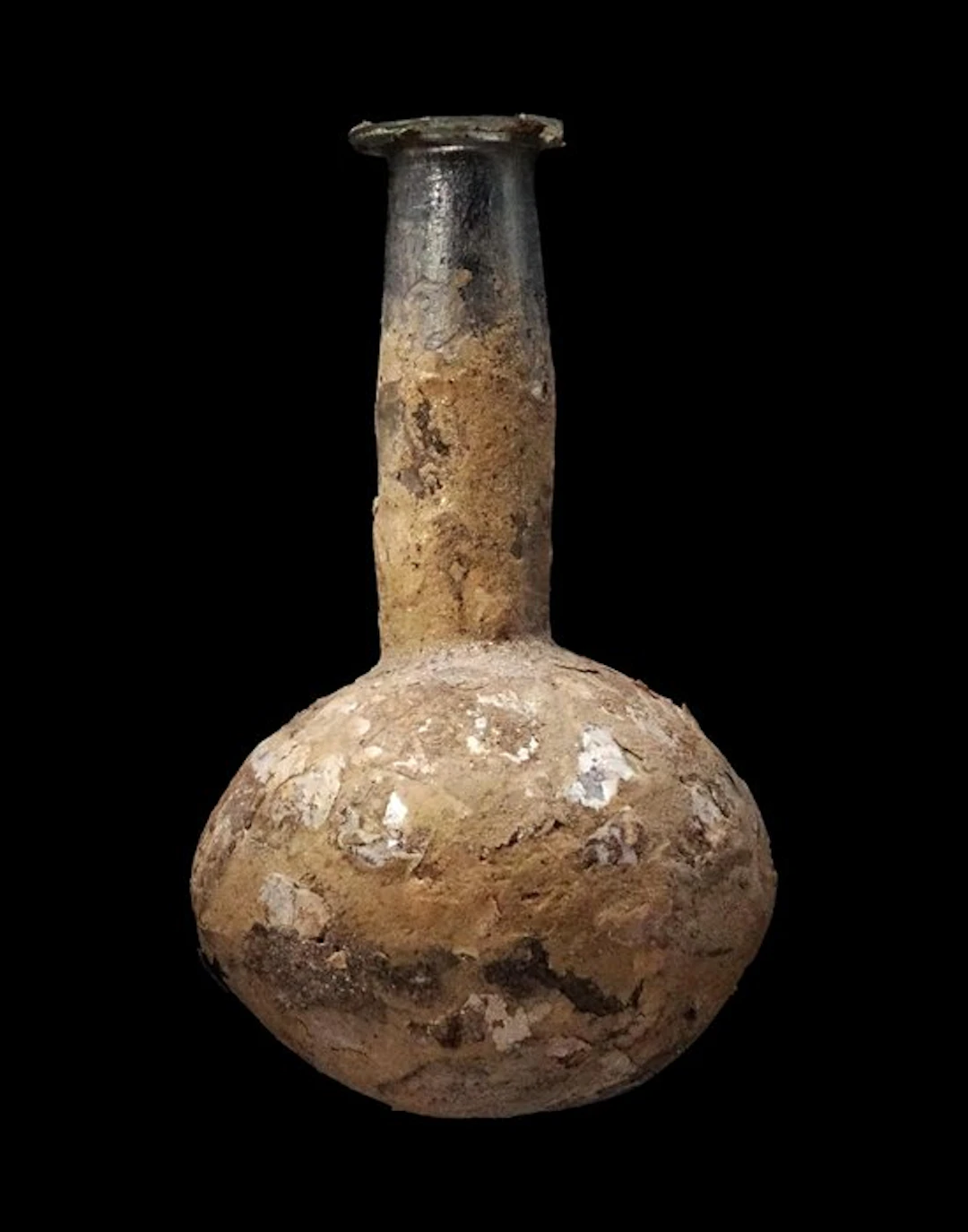 Ancient Roman - Very large Roman glass bottle - height...