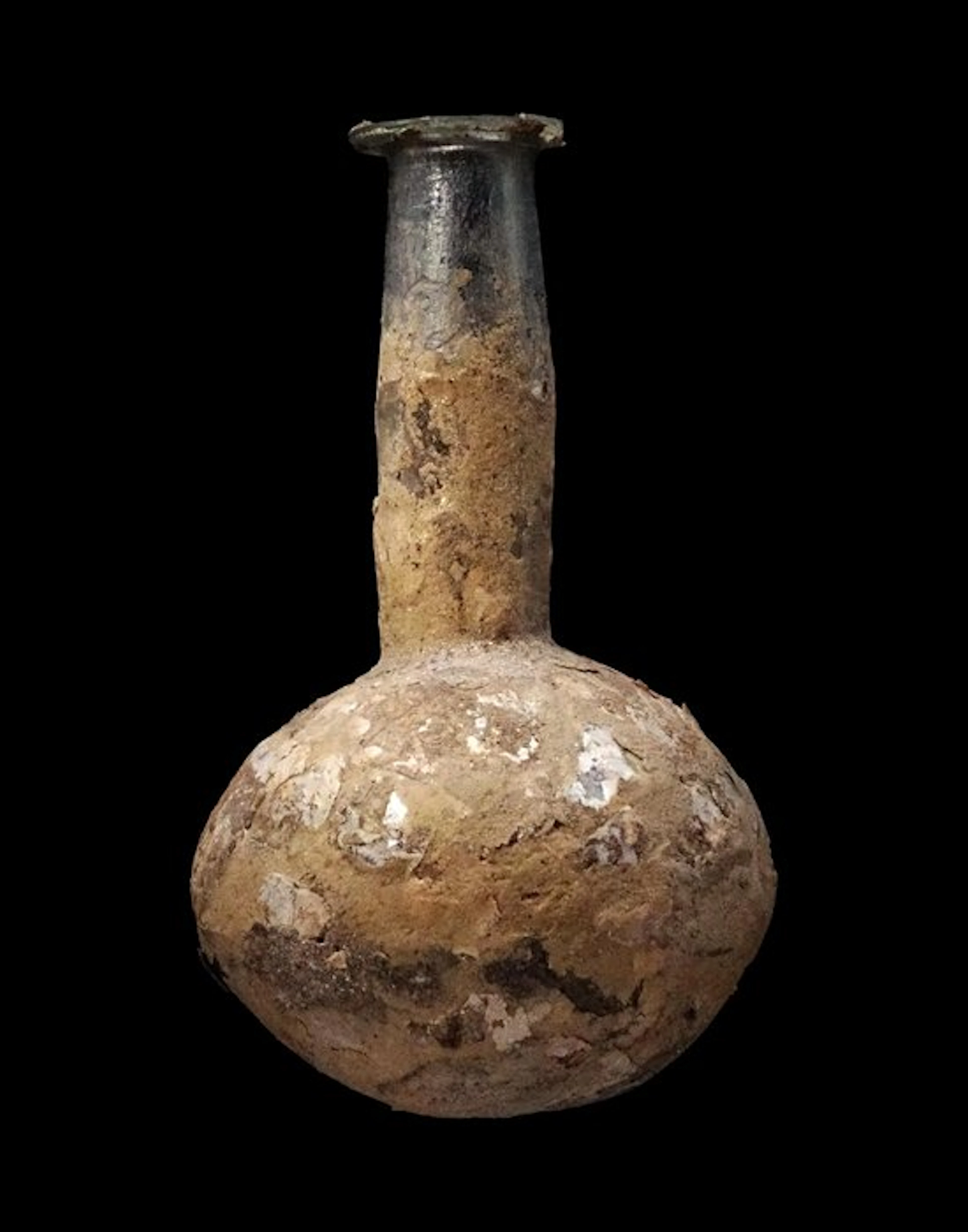 Ancient Roman - Very large Roman glass bottle - height...
