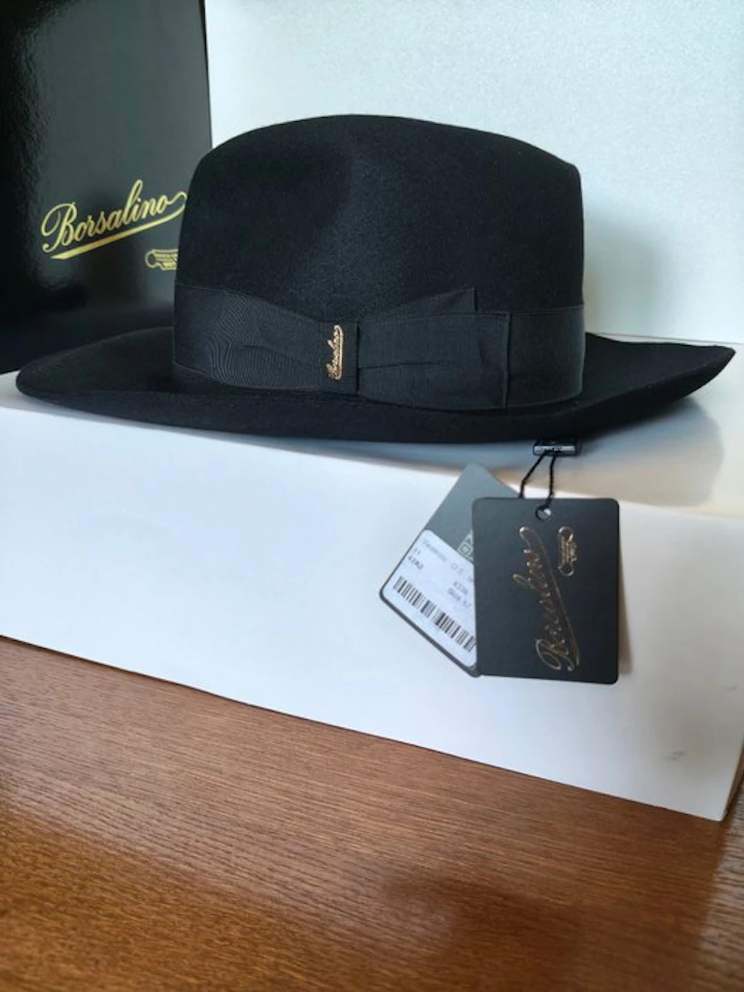 Borsalino - Hat (1) - Rabbit, Leather