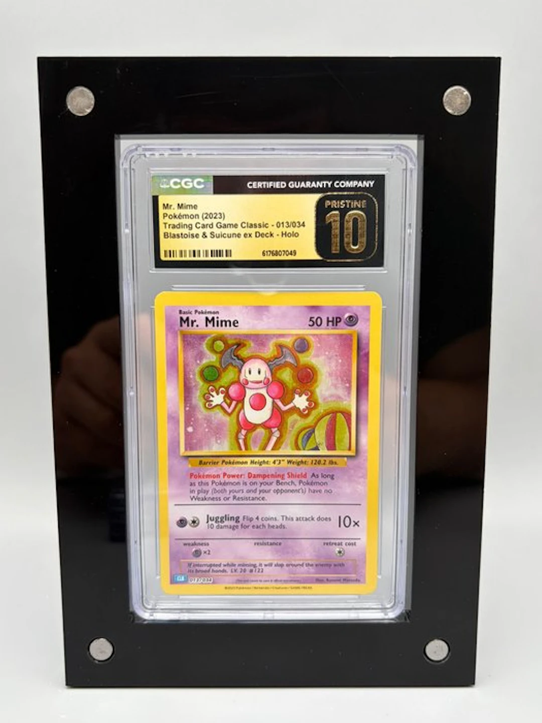 Pokémon Graded card - Mr. Mime Holo - CGC Pristine 10