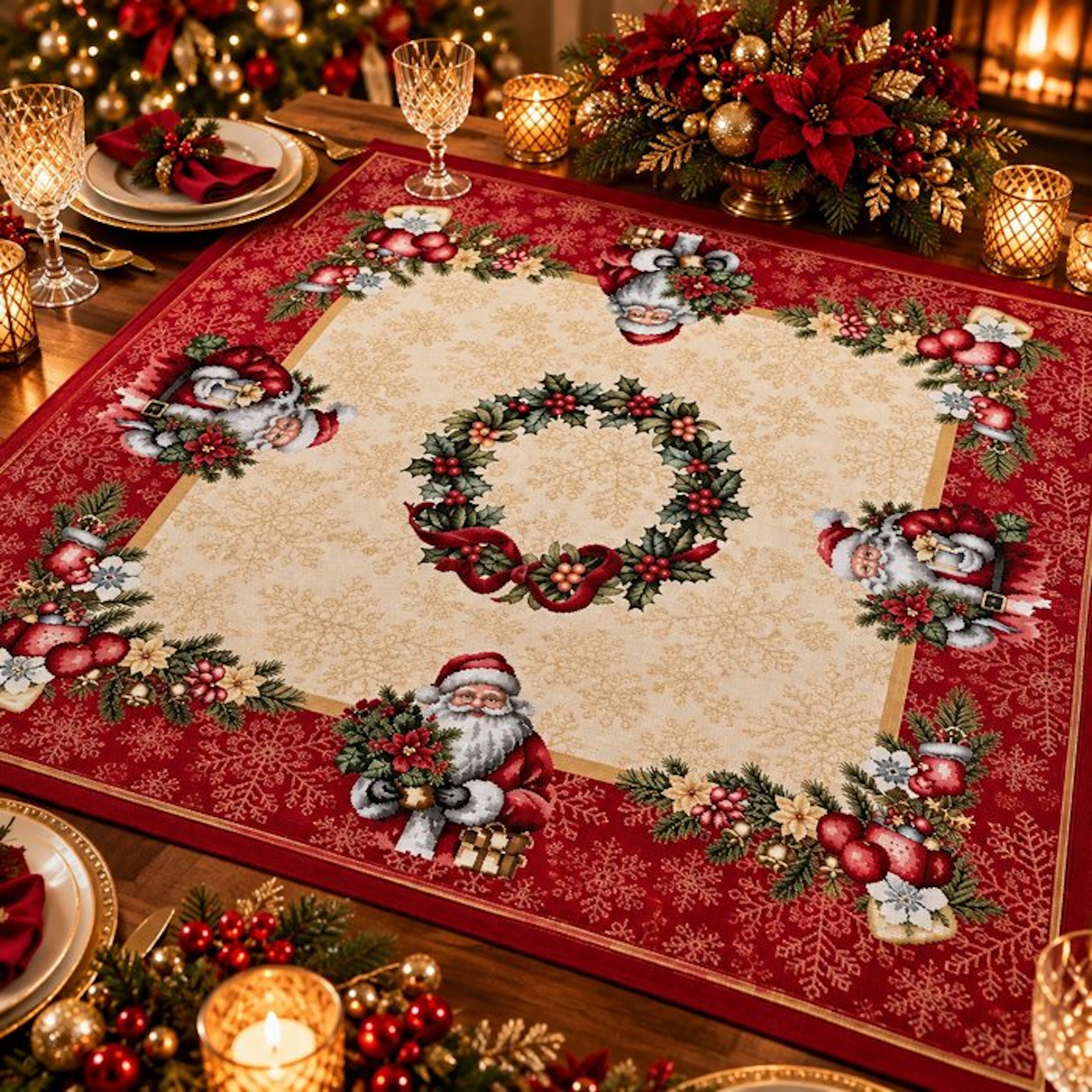 Centrepiece - Christmas Enchantment – The Magic of the Holidays - Cotton