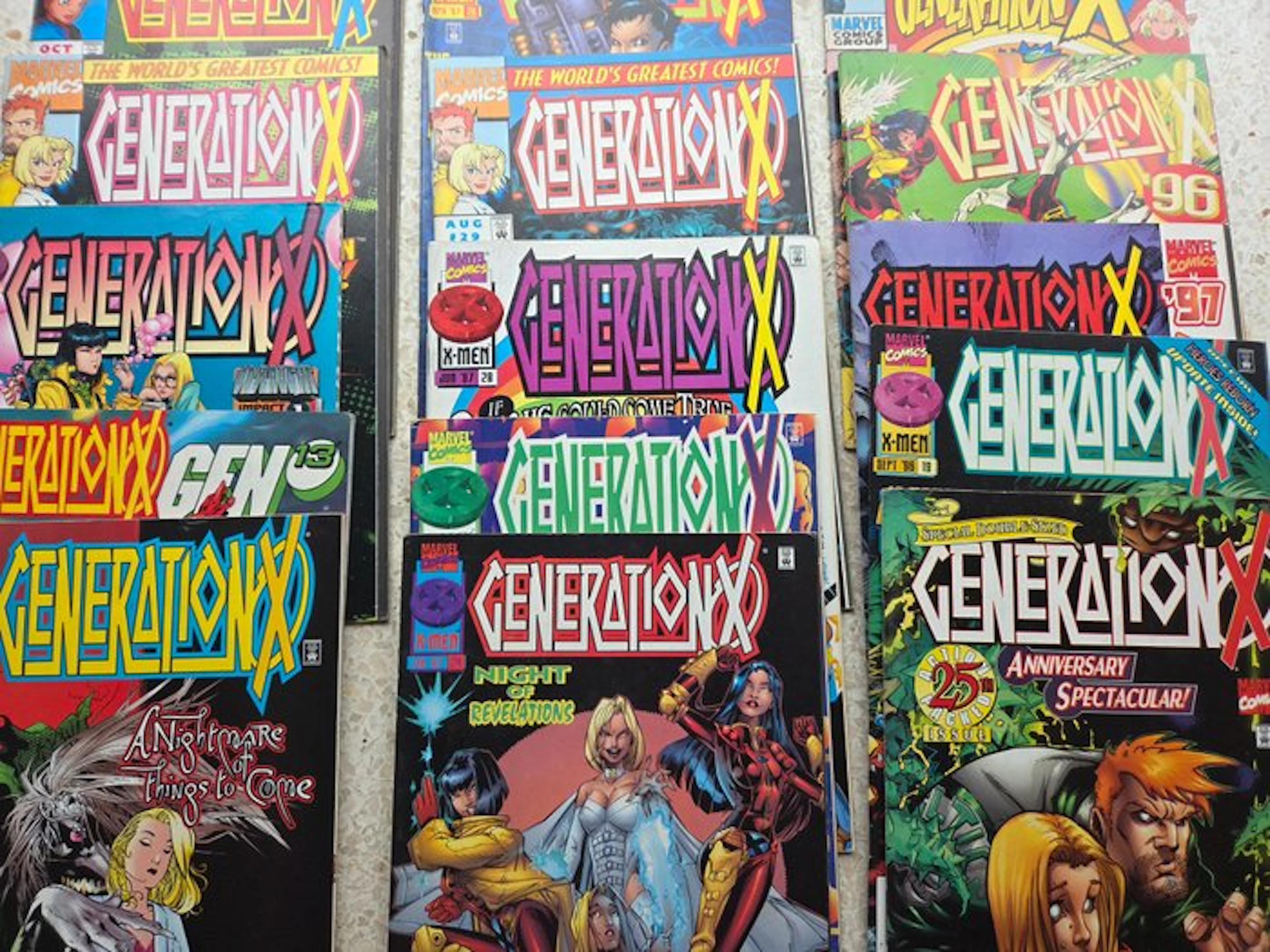 generation x - Various issues - 15 Comic - First edition - 1990/1998