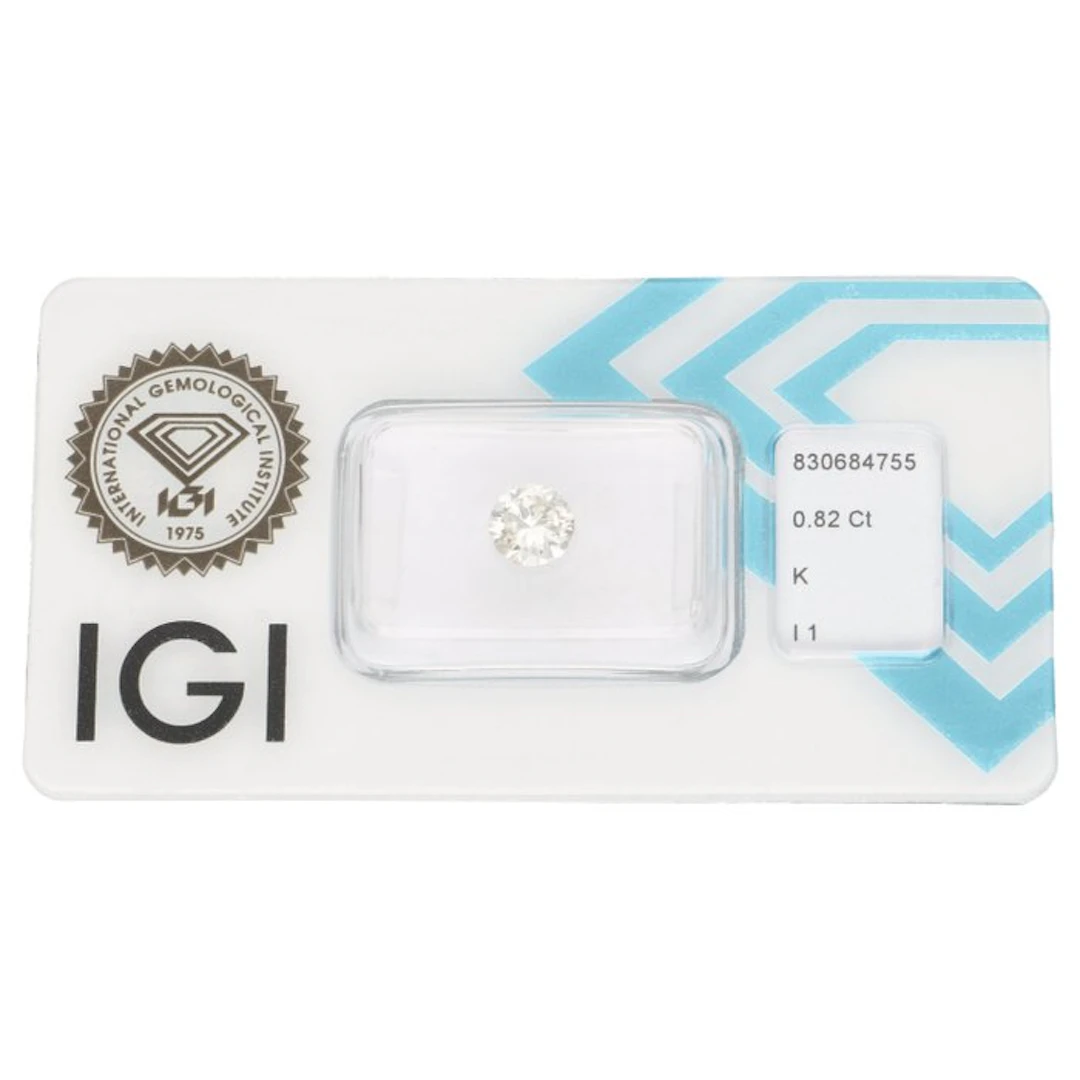 No reserve price - 1 pcs Diamond (Natural) - 0.82 ct...