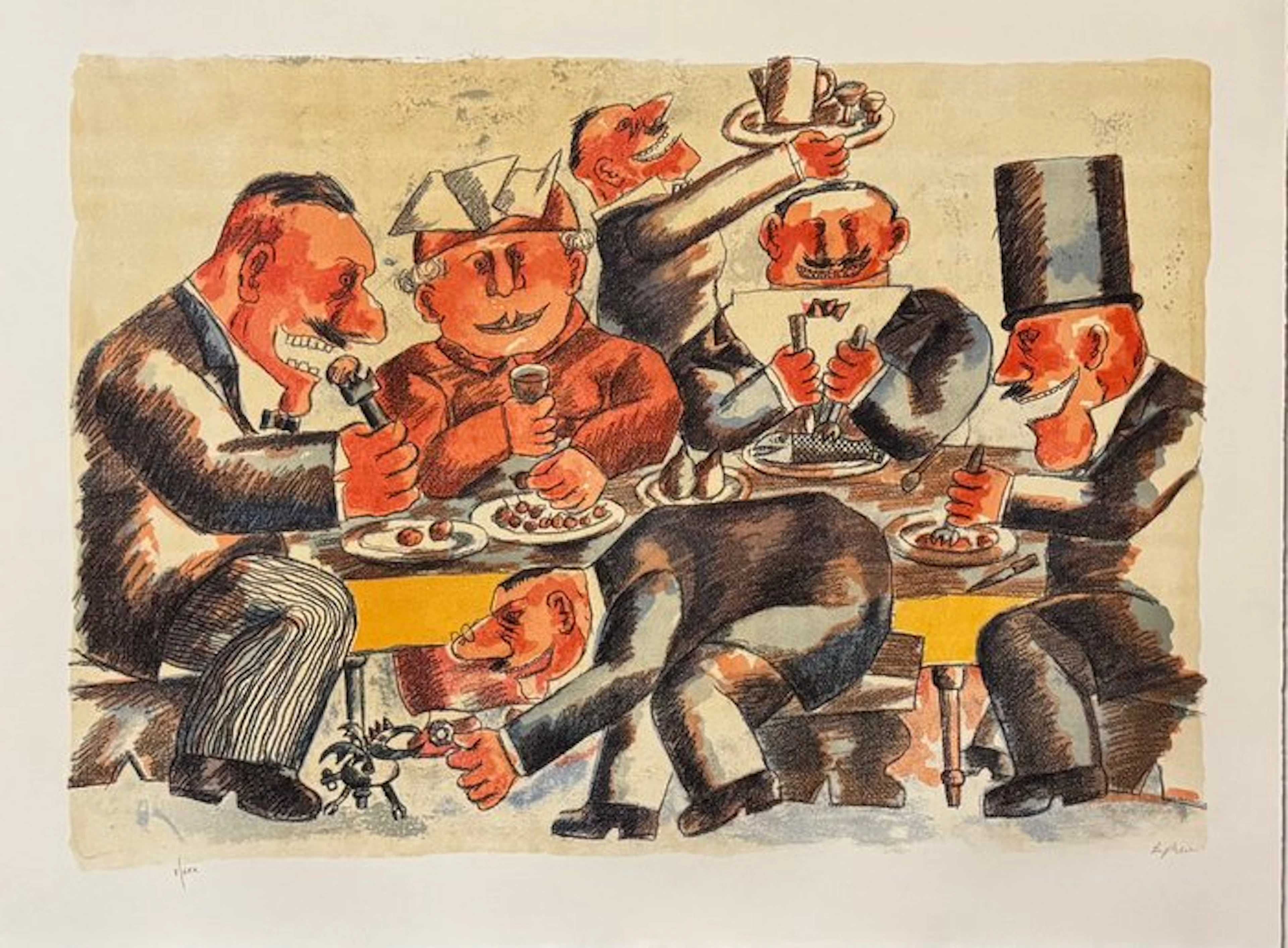 Franz Borghese (1941-2005) - Banchetto