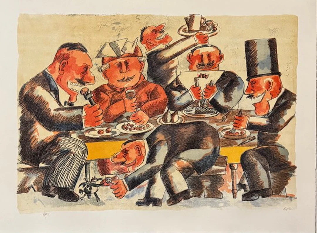 Franz Borghese (1941-2005) - Banchetto