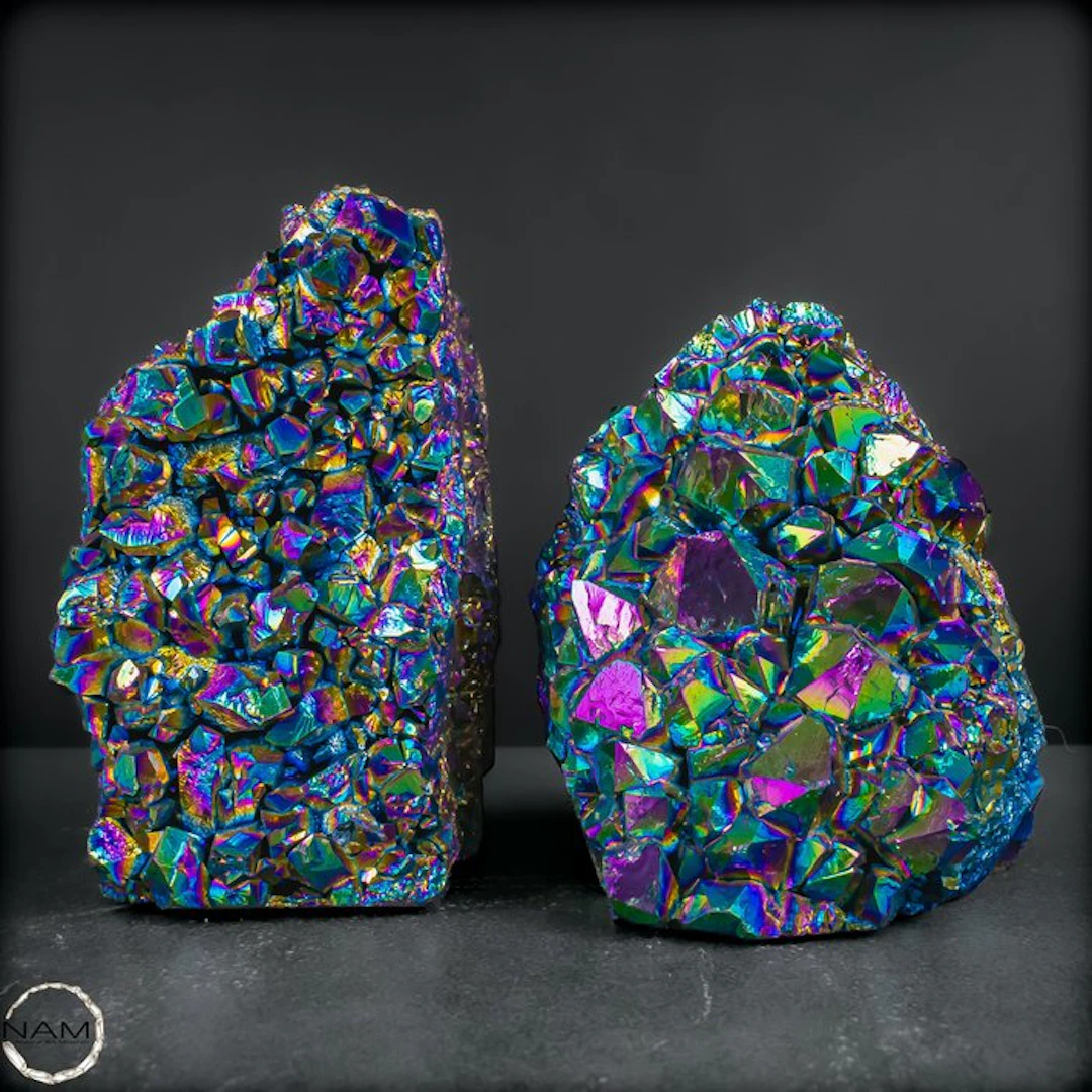 Rainbow Aura Amethyst – Two crystal wonders in the...