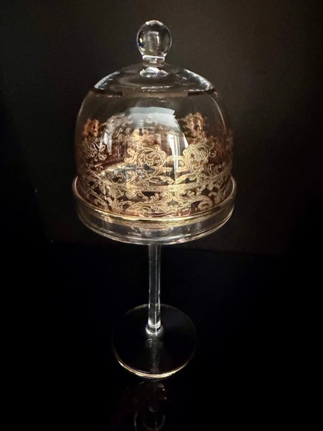 Bell jar (2) - Antica cristalleria italiana - 24kt gold - 2020+
