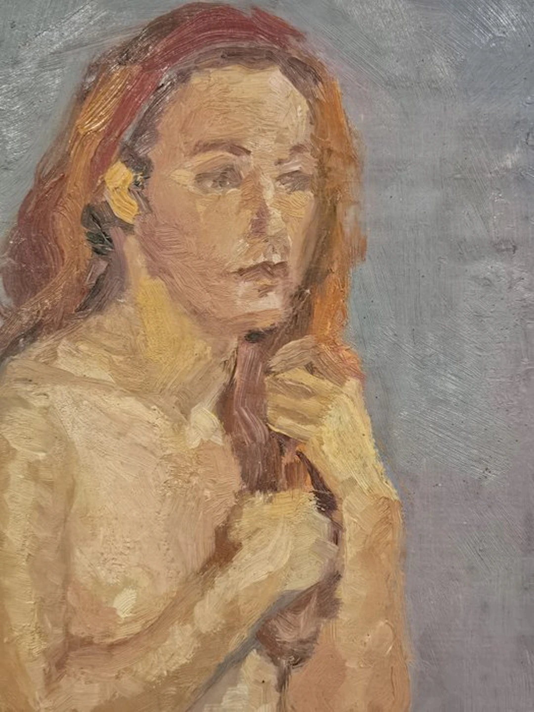 Escuela Impresionista Europea (XX) - Desnudo en Rosa