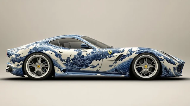 CREATIVE_HUB - Ferrari F12 in a MING porcelain style