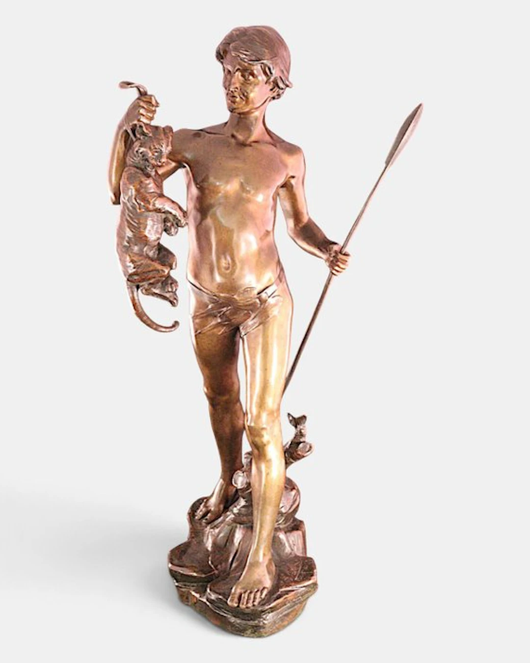 Groot antiek beeld - Édouard Drouot (1859–1945) - Sculpture