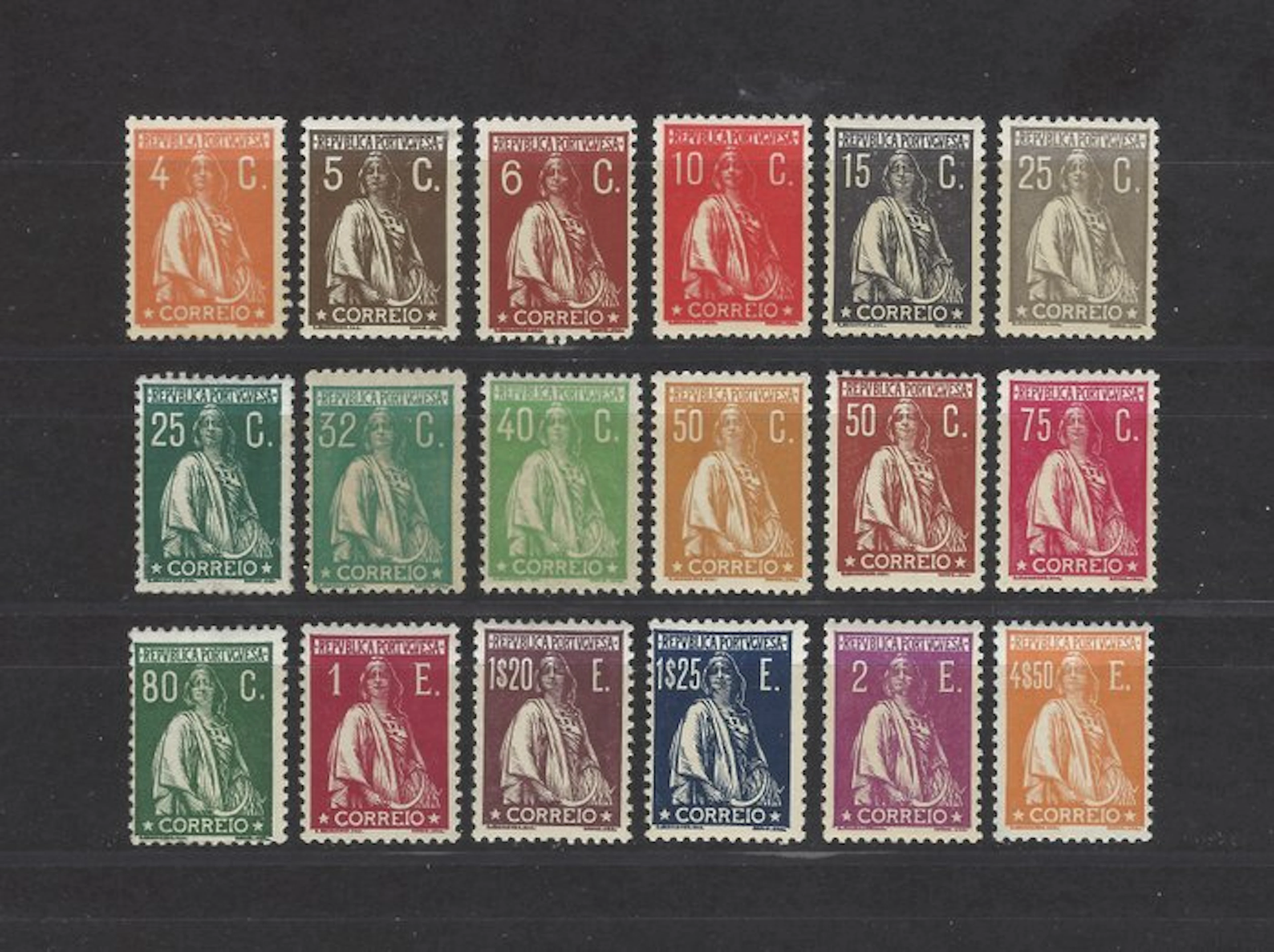 Portugal 1930 - Ceres complete series - Mundifil nº 495/512