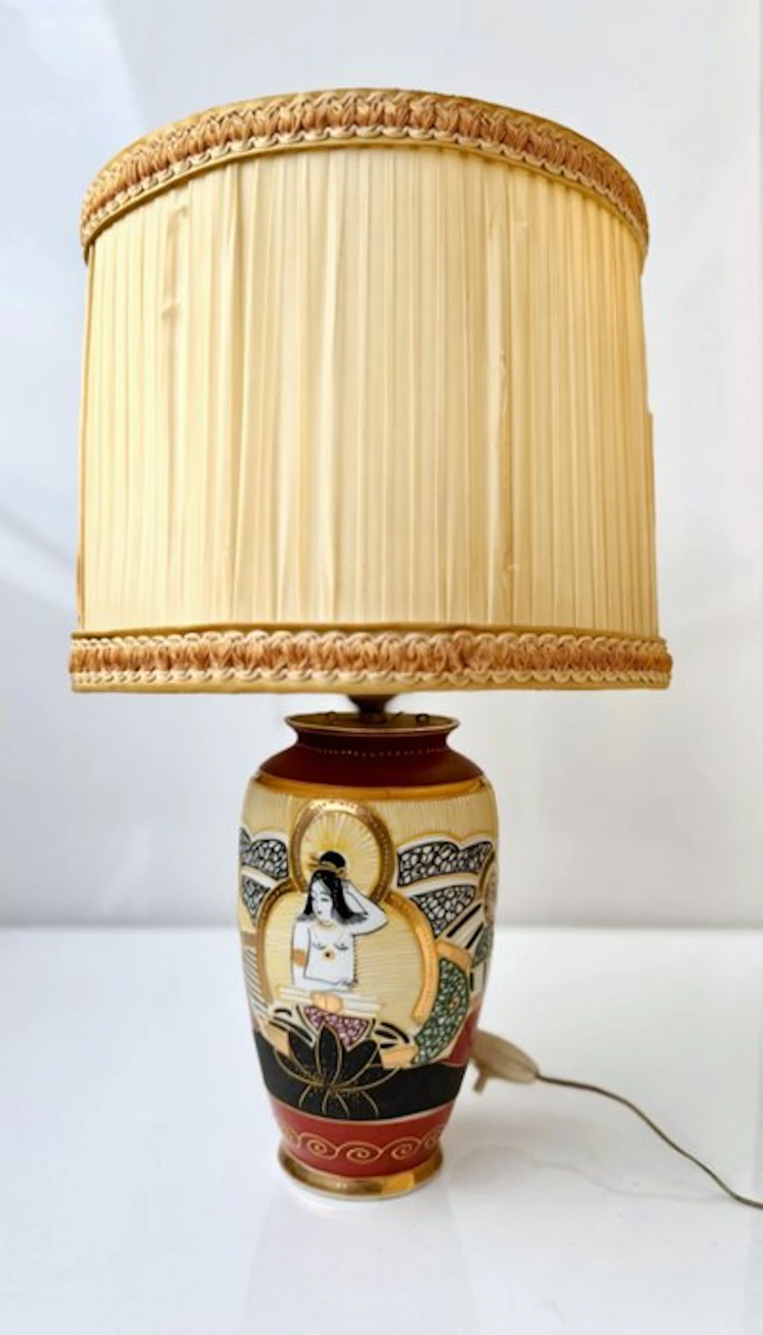 Table lamp - Ceramic - Vintage Japanese Satsuma