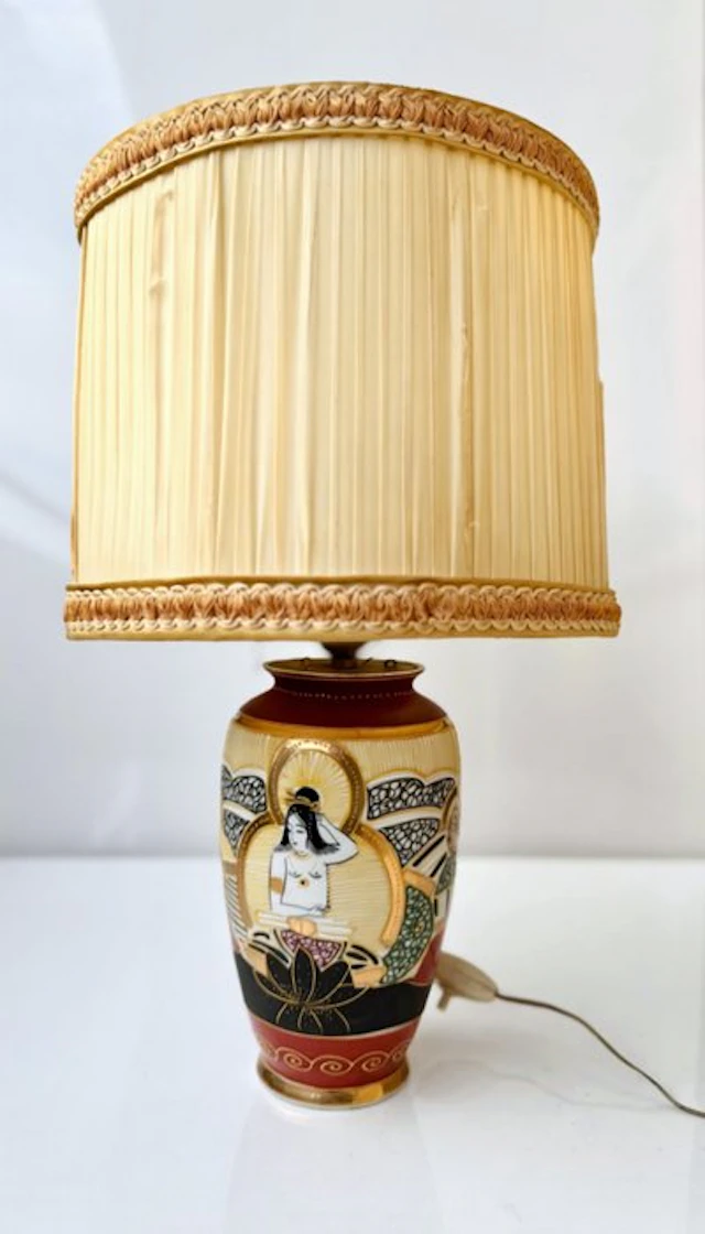 Table lamp - Ceramic - Vintage Japanese Satsuma