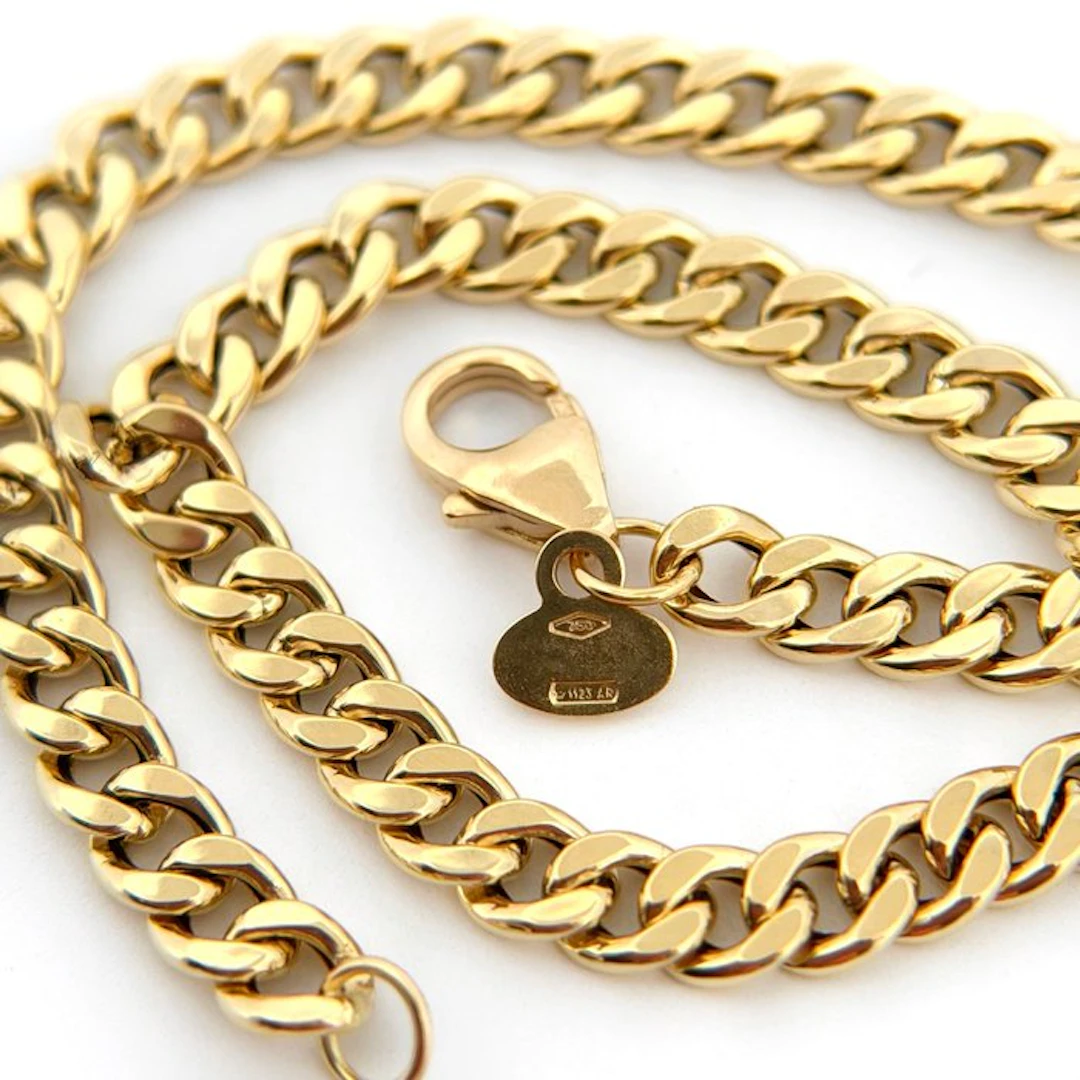 No reserve price - Bracelet - 18 kt. Yellow gold - Cuban Link