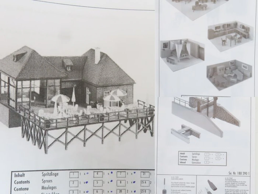 Faller H0 - 130505/180390/180545 - Model train building...