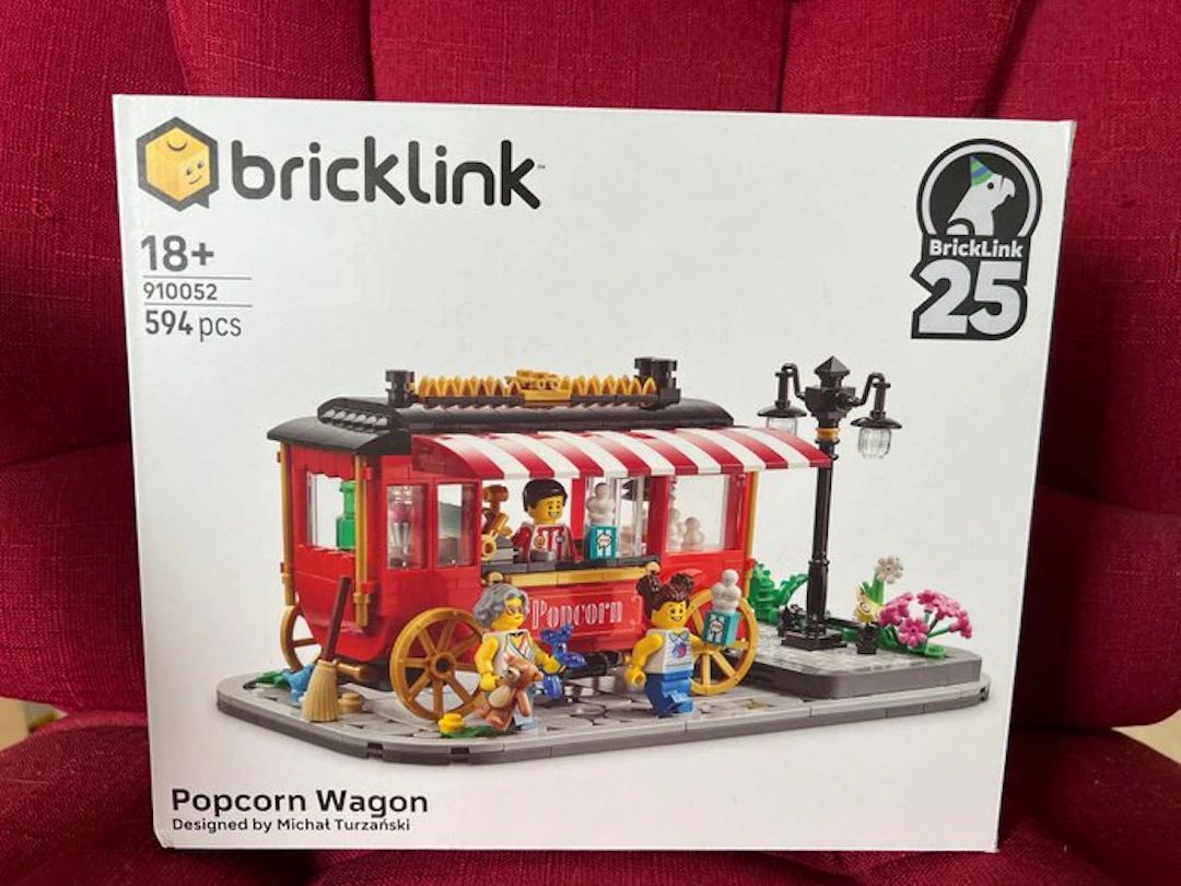LEGO Set - 910052 - BrickLink Designer Program - Popcorn Wagon